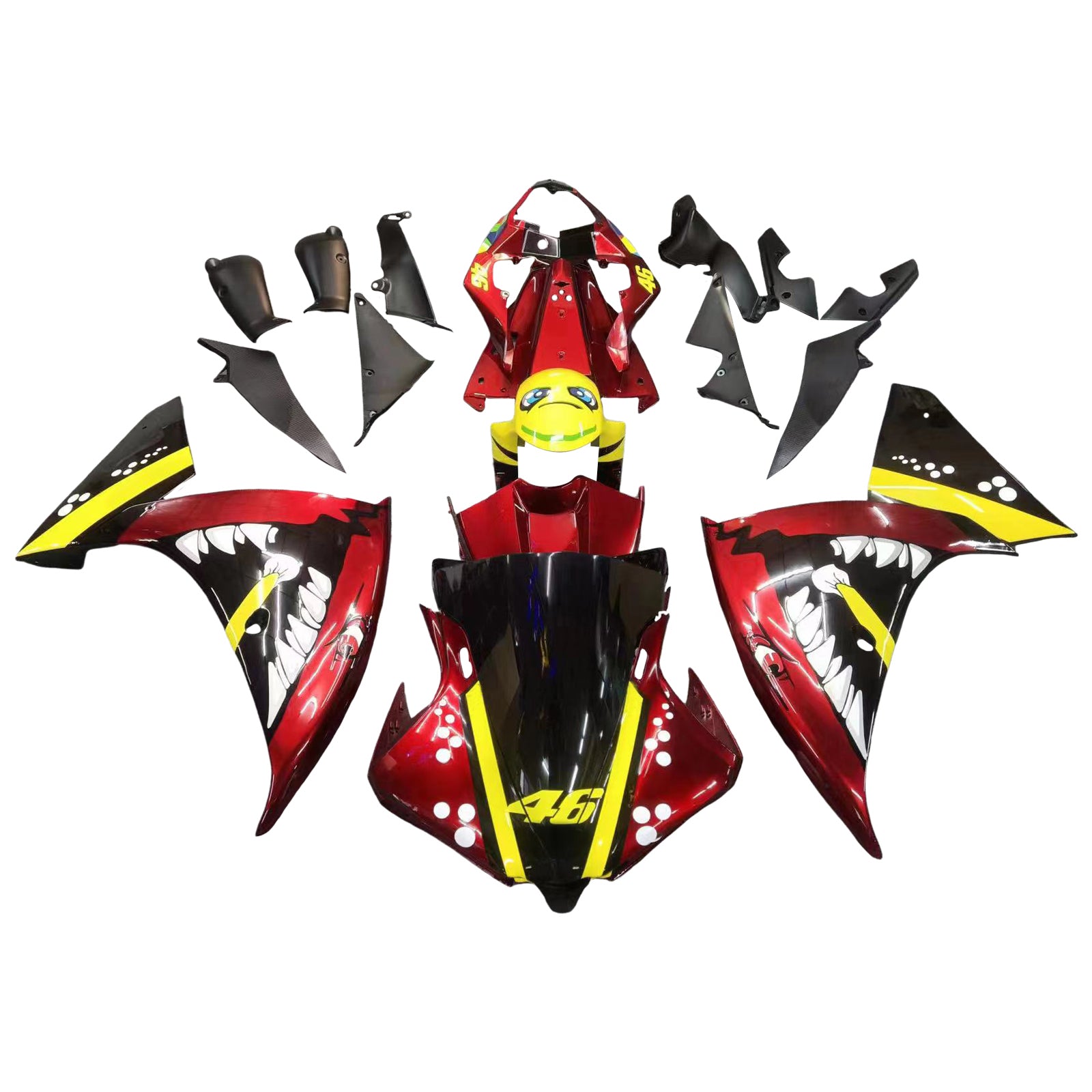 Kit Carenado Para Yamaha YZF 1000 R1 2012-2014 Genérico