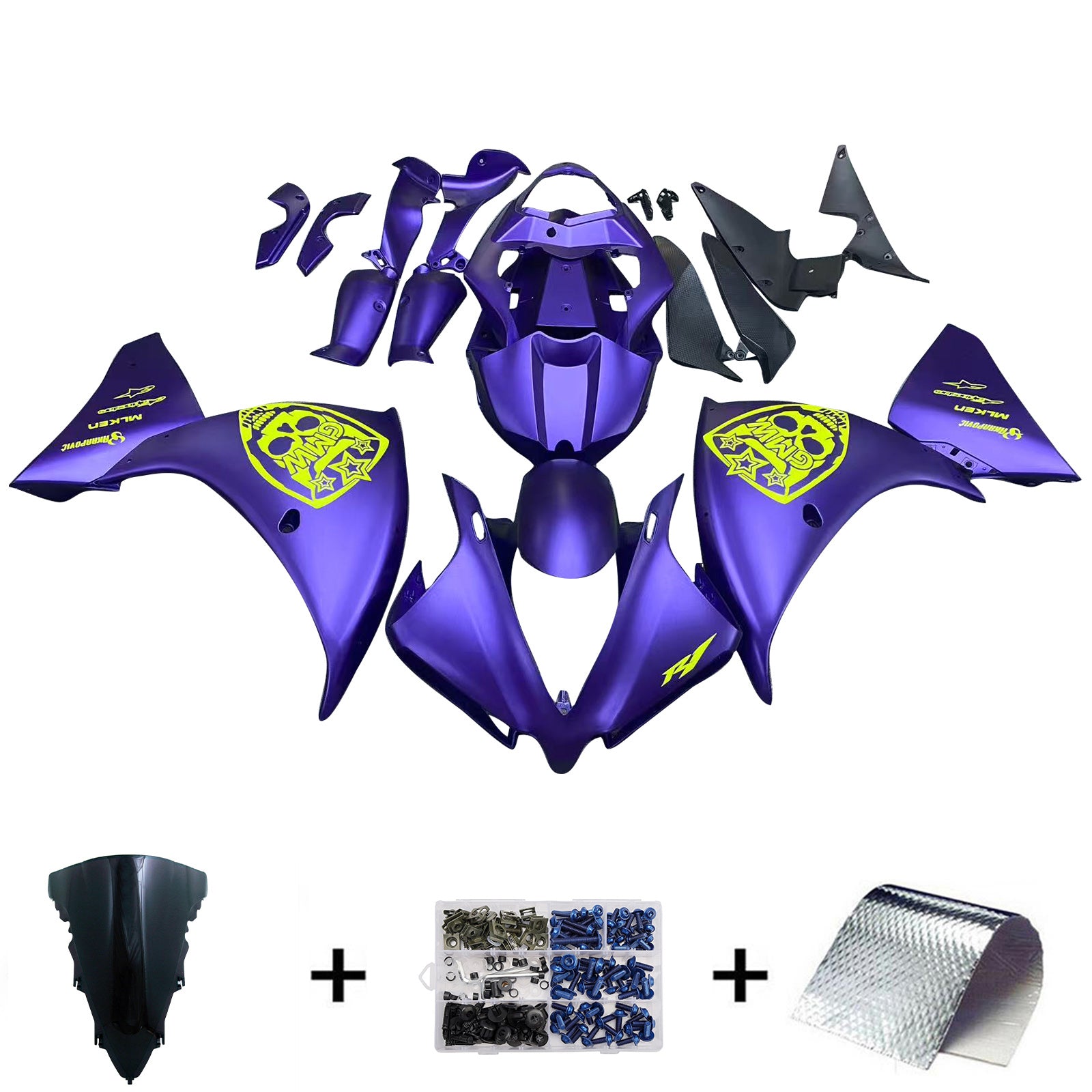 Yamaha YZF 1000 R1 2012-2014 Fairing Kit Bodywork Plastic ABS