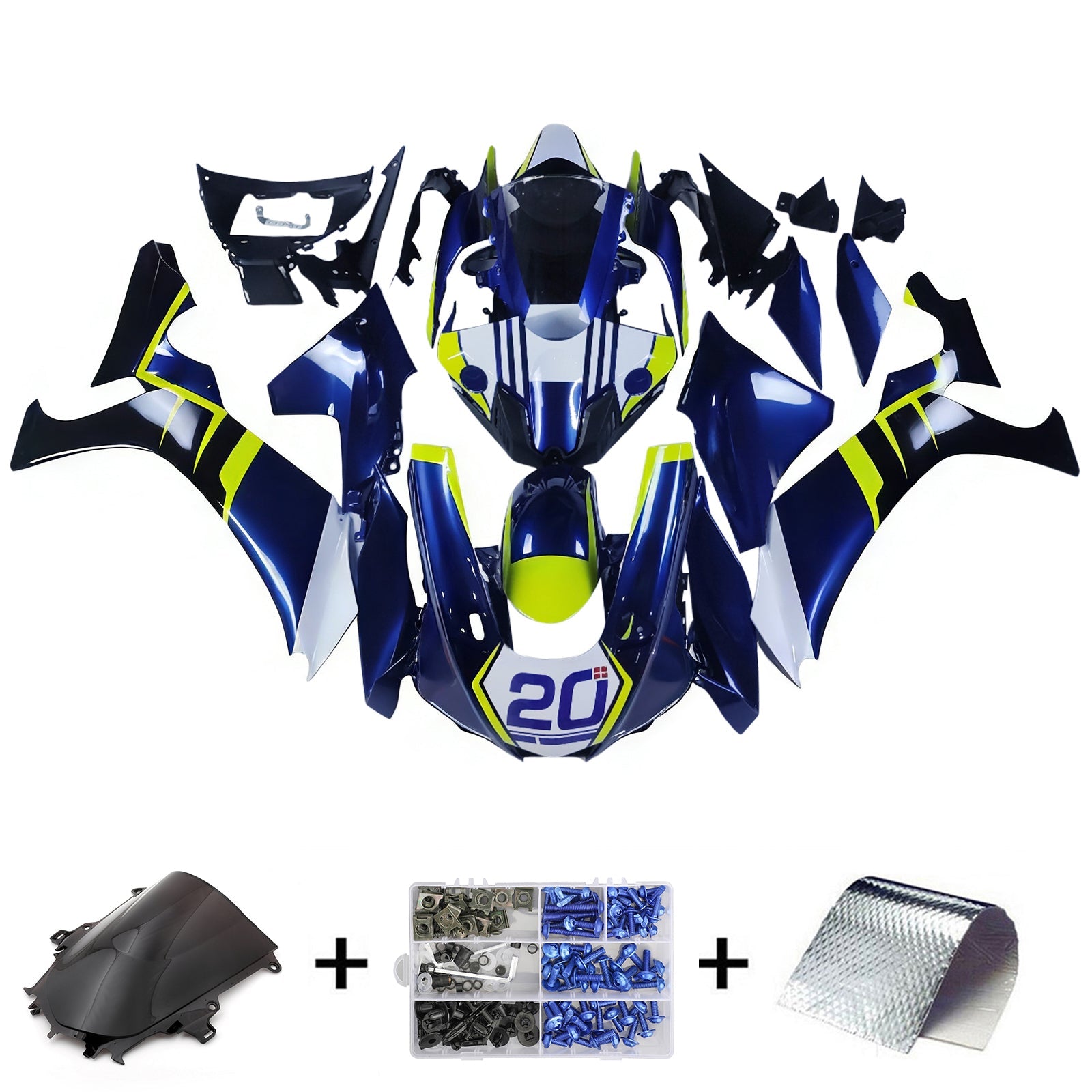 Yamaha YZF 1000 R1 2015-2019 Fairing Kit Bodywork Plastic ABS
