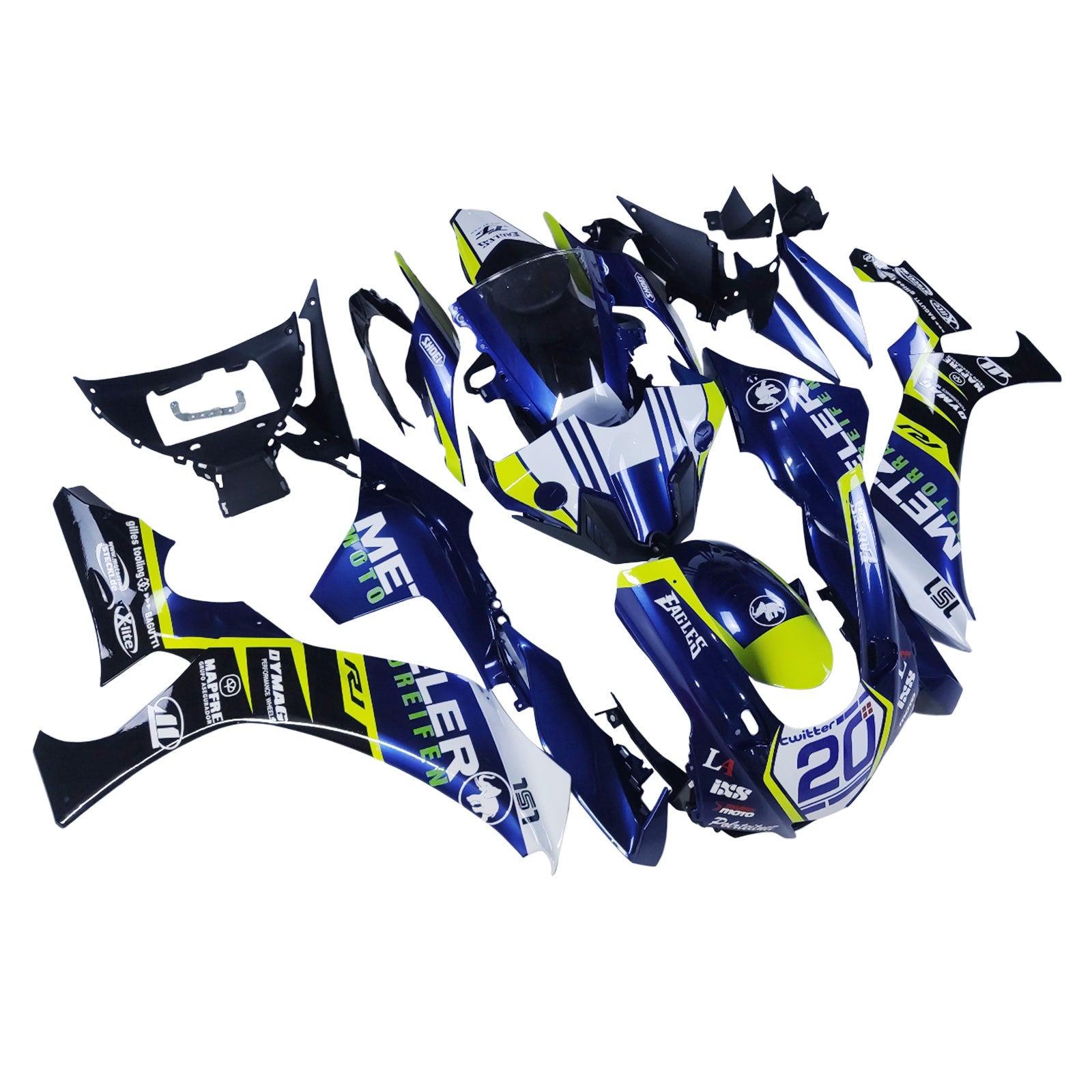 Yamaha YZF 1000 R1 2015-2019 Fairing Kit Bodywork Plastic ABS