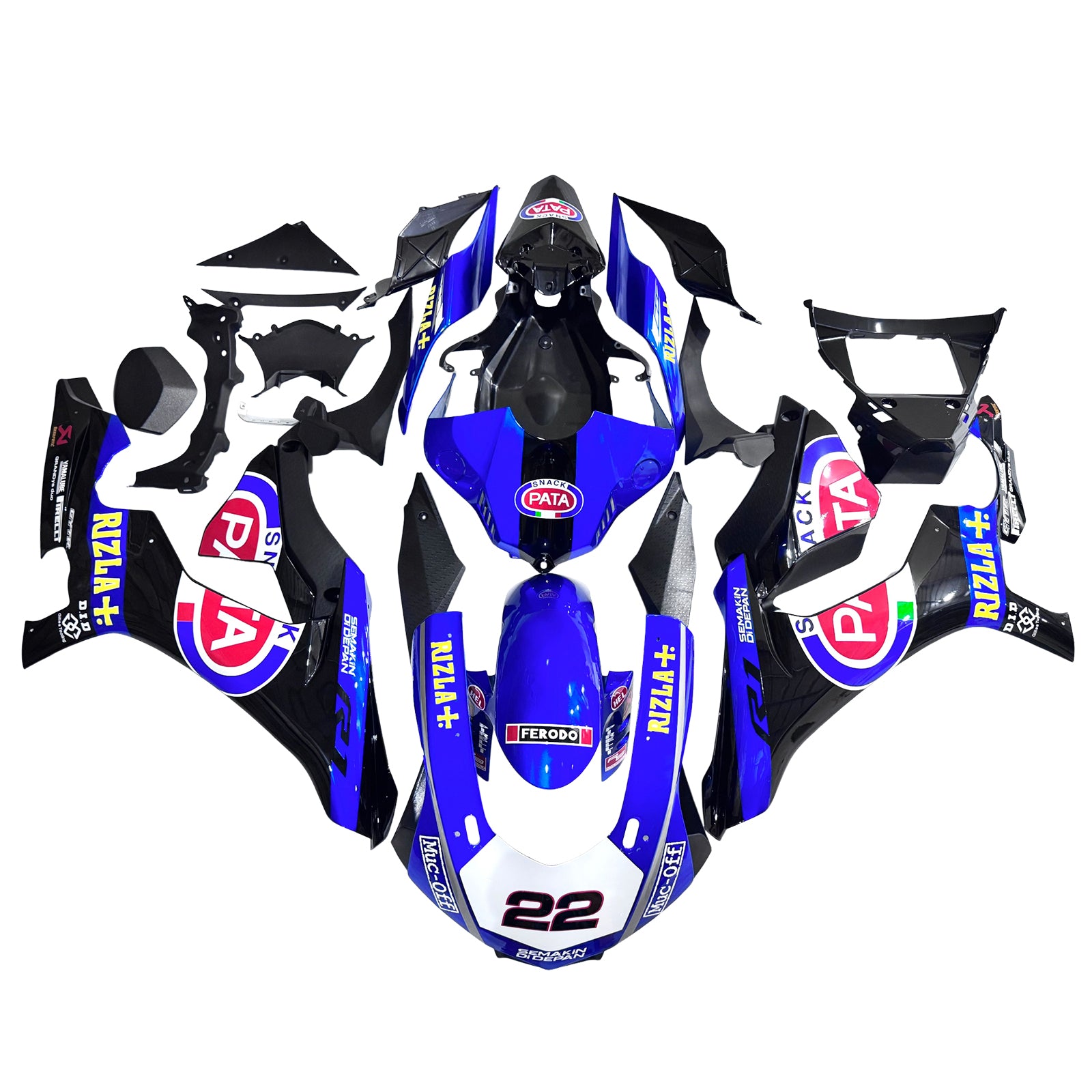Yamaha YZF 1000 R1 2015-2019 Fairing Kit Bodywork Plastic ABS