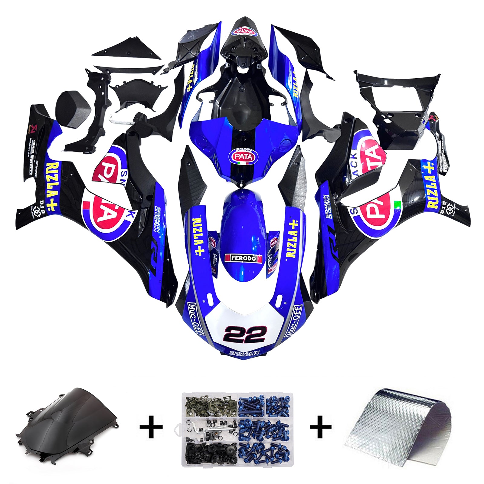 Yamaha YZF 1000 R1 2015-2019 Fairing Kit Bodywork Plastic ABS