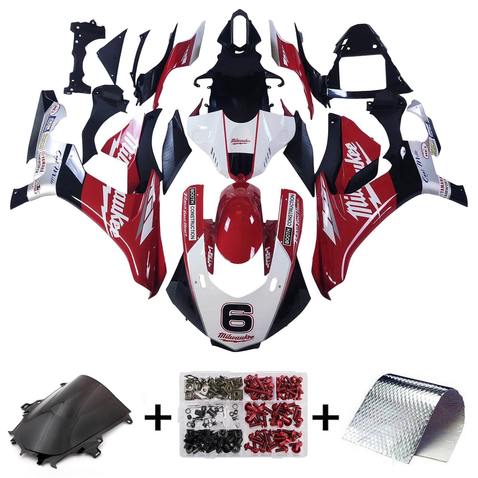 Yamaha YZF 1000 R1 2015-2019 Fairing Kit Bodywork Plastic ABS