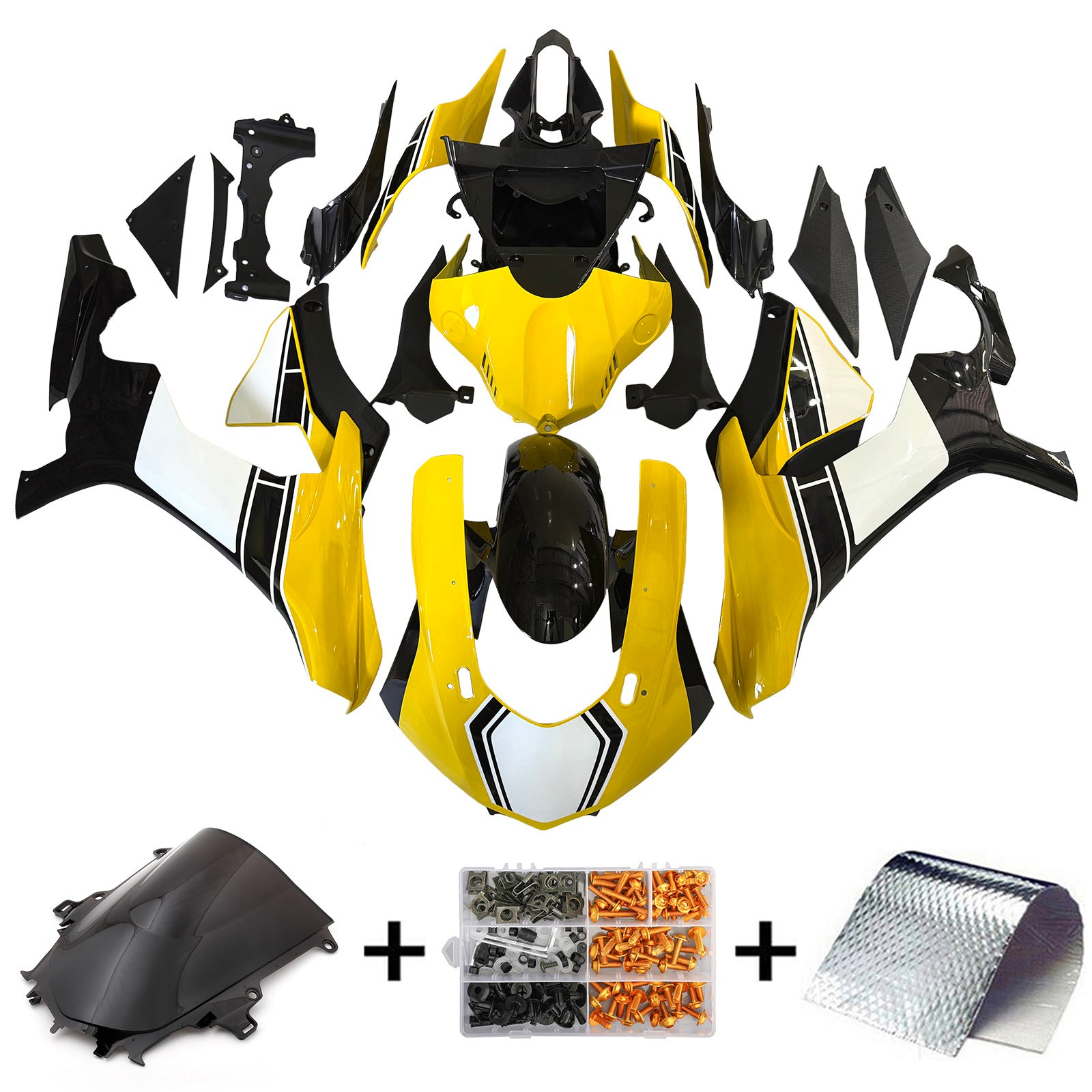 Injection Fairing Kit Bodywork Plastic ABS fit For Yamaha YZF 1000 R1 2015-2019