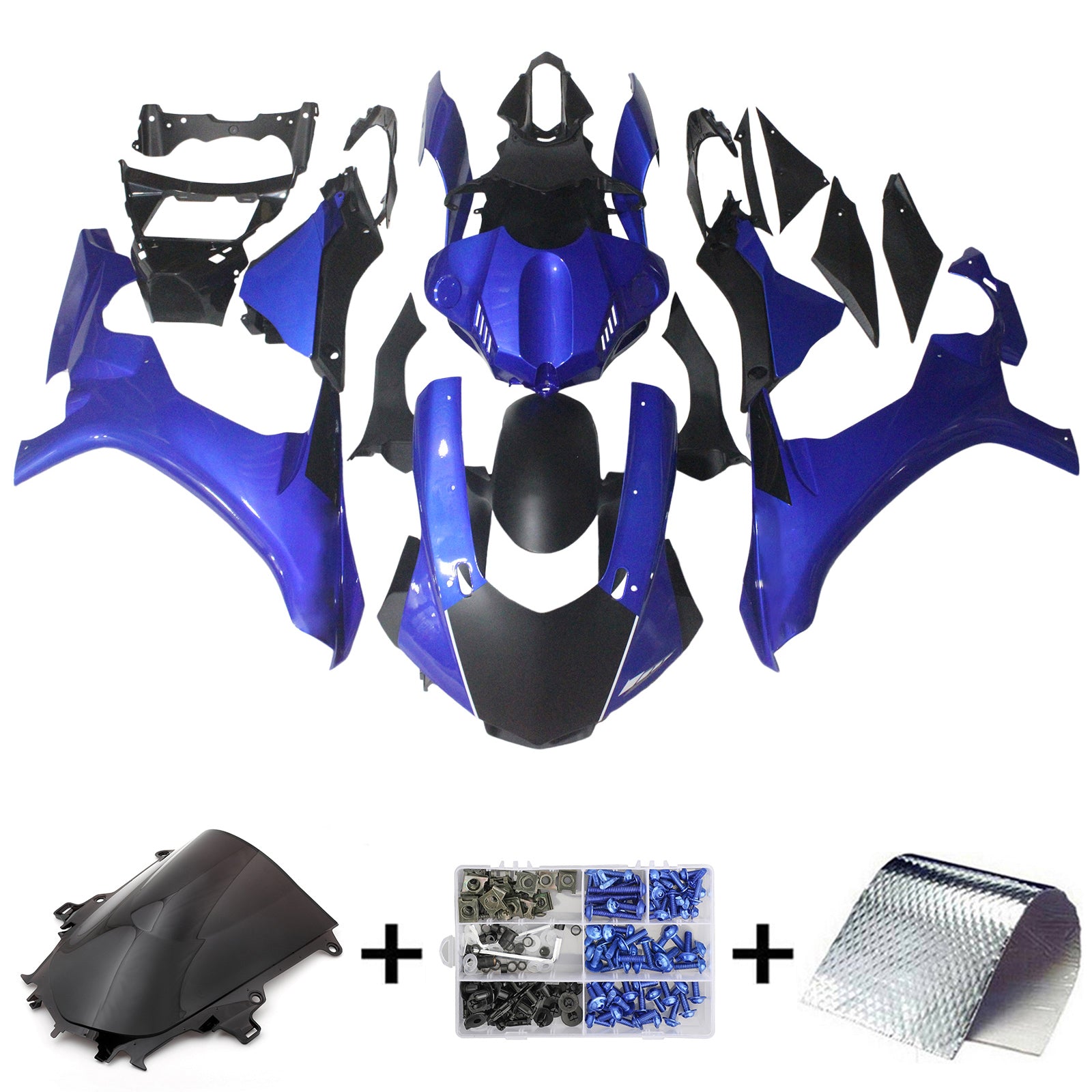 Injection Fairing Kit Bodywork Plastic ABS fit For Yamaha YZF 1000 R1 2015-2019