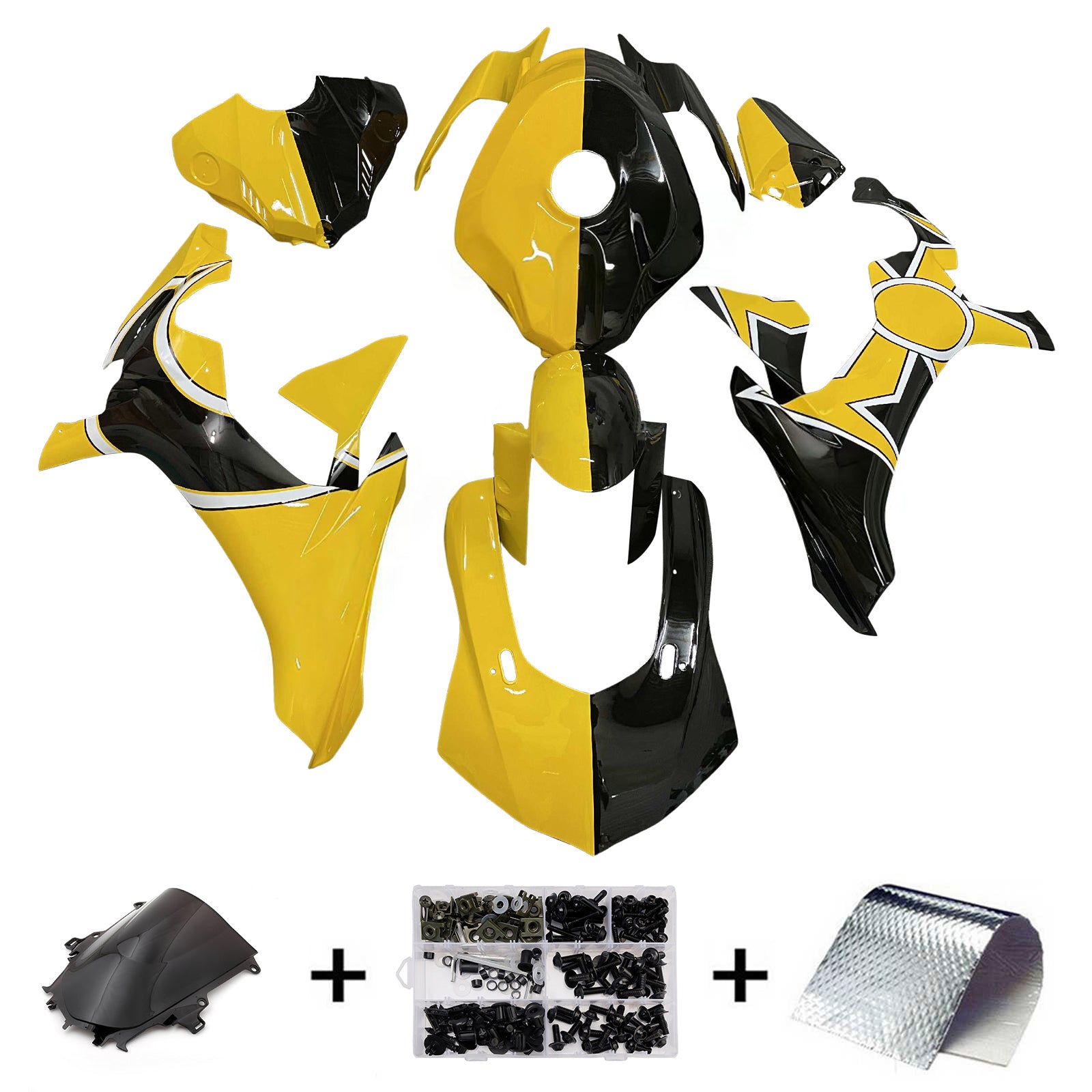 Injection Fairing Kit Bodywork Plastic ABS For Yamaha YZFR1 YZF-R1 2015-2019