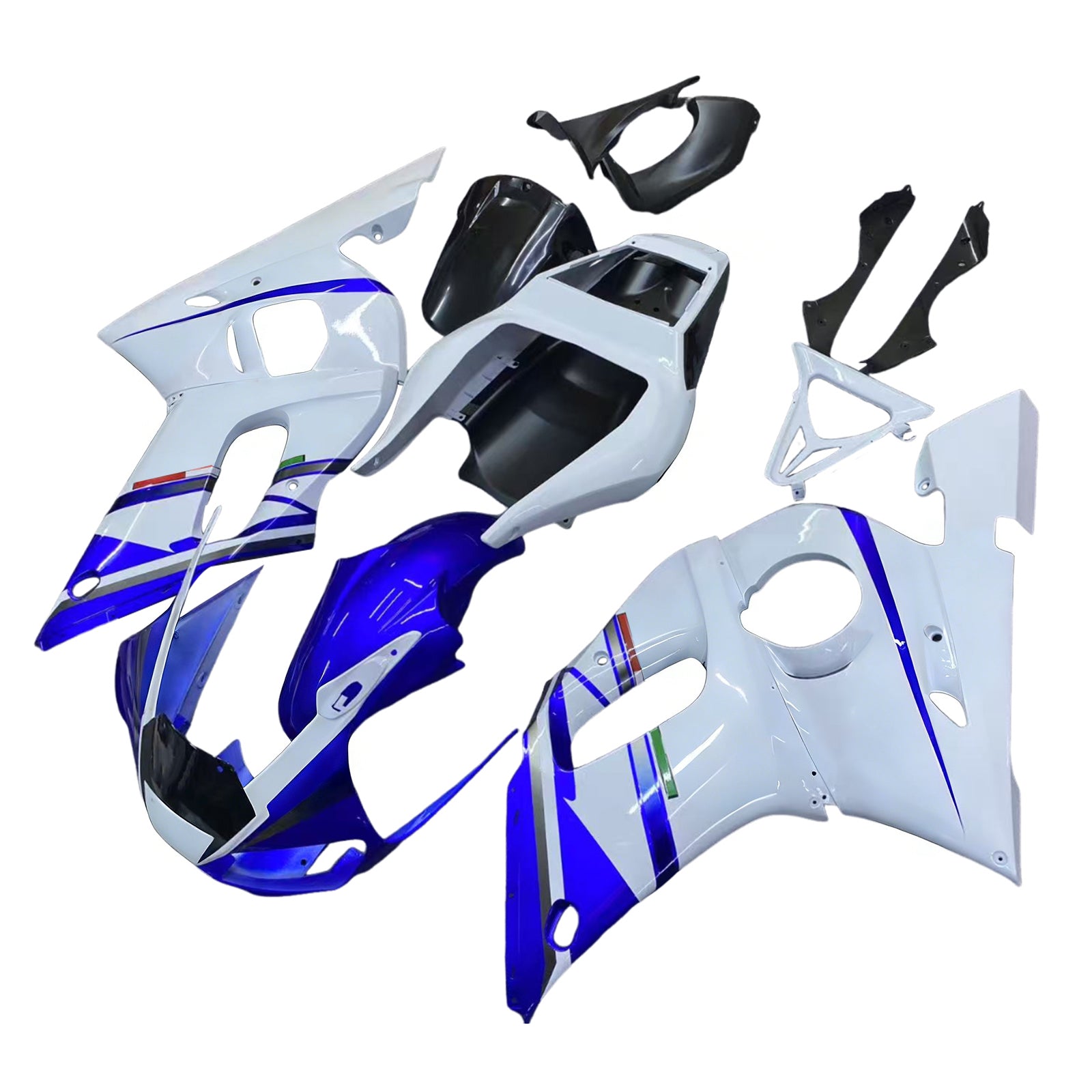 Fairings 1998-2002 Yamaha YZF-R6 White & Blue No.46 FIAT R6 Generic