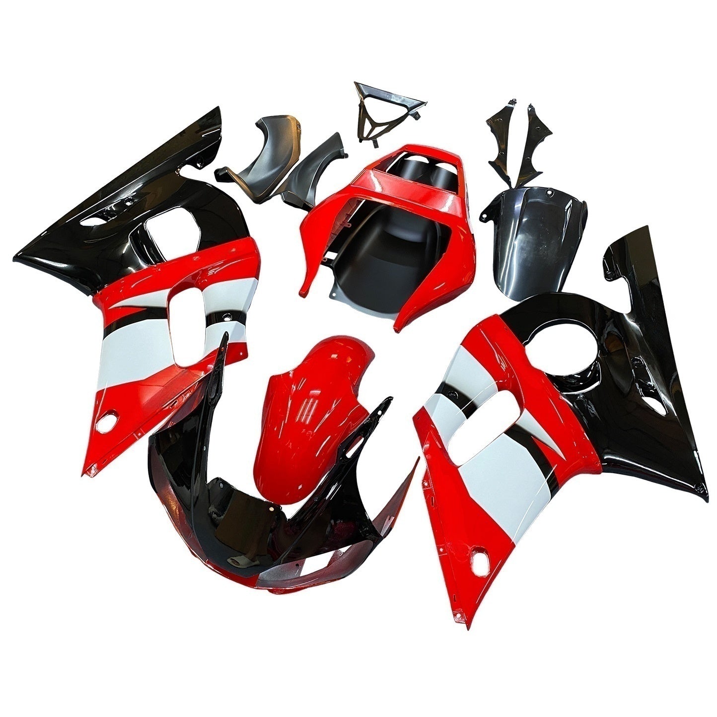 1998-2002 Yamaha YZF-R6 Fairings Red Black R6 Generic