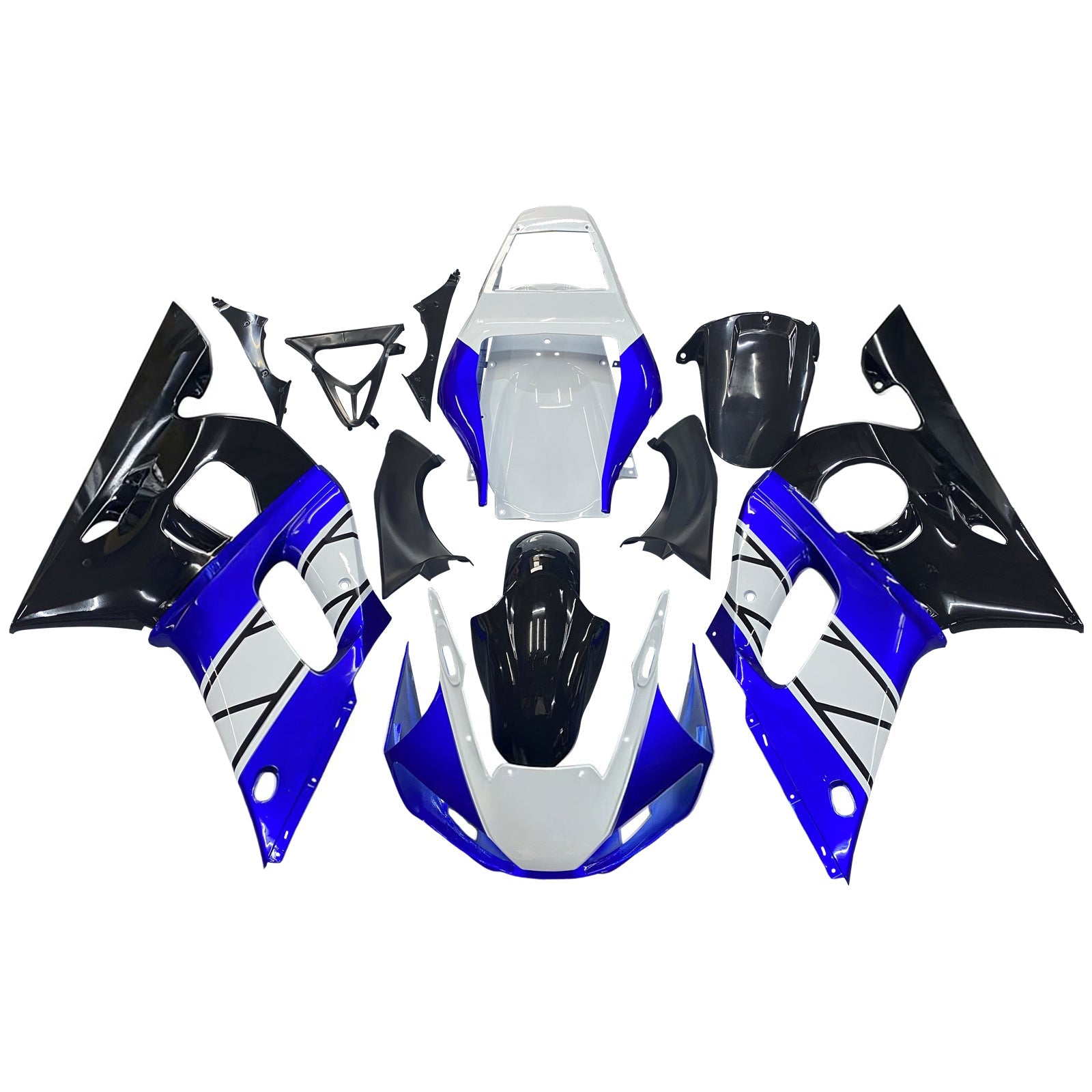 페어링 1998-2002 야마하 YZF-R6 블루 블랙 챔피언스 R6