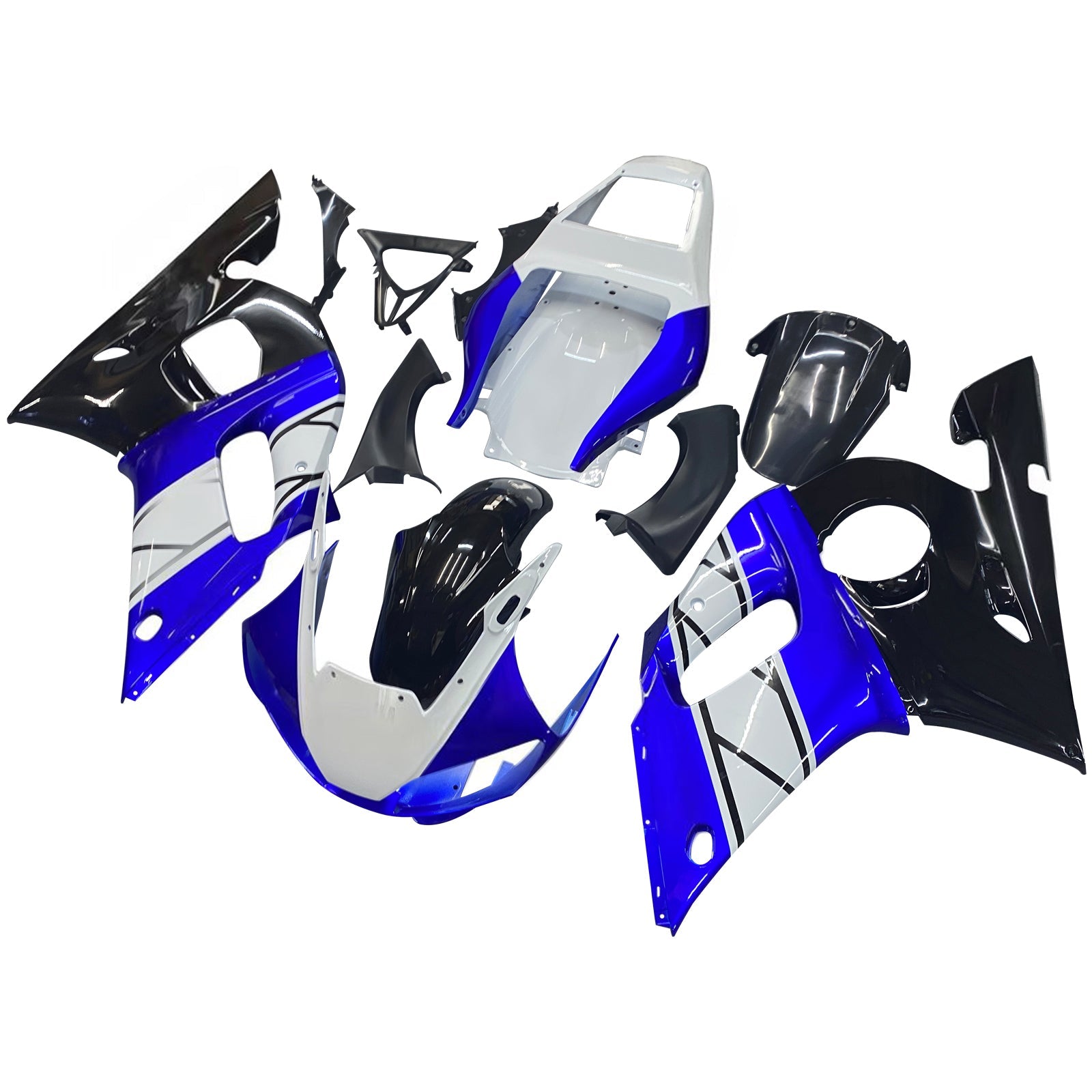 페어링 1998-2002 야마하 YZF-R6 블루 블랙 챔피언스 R6