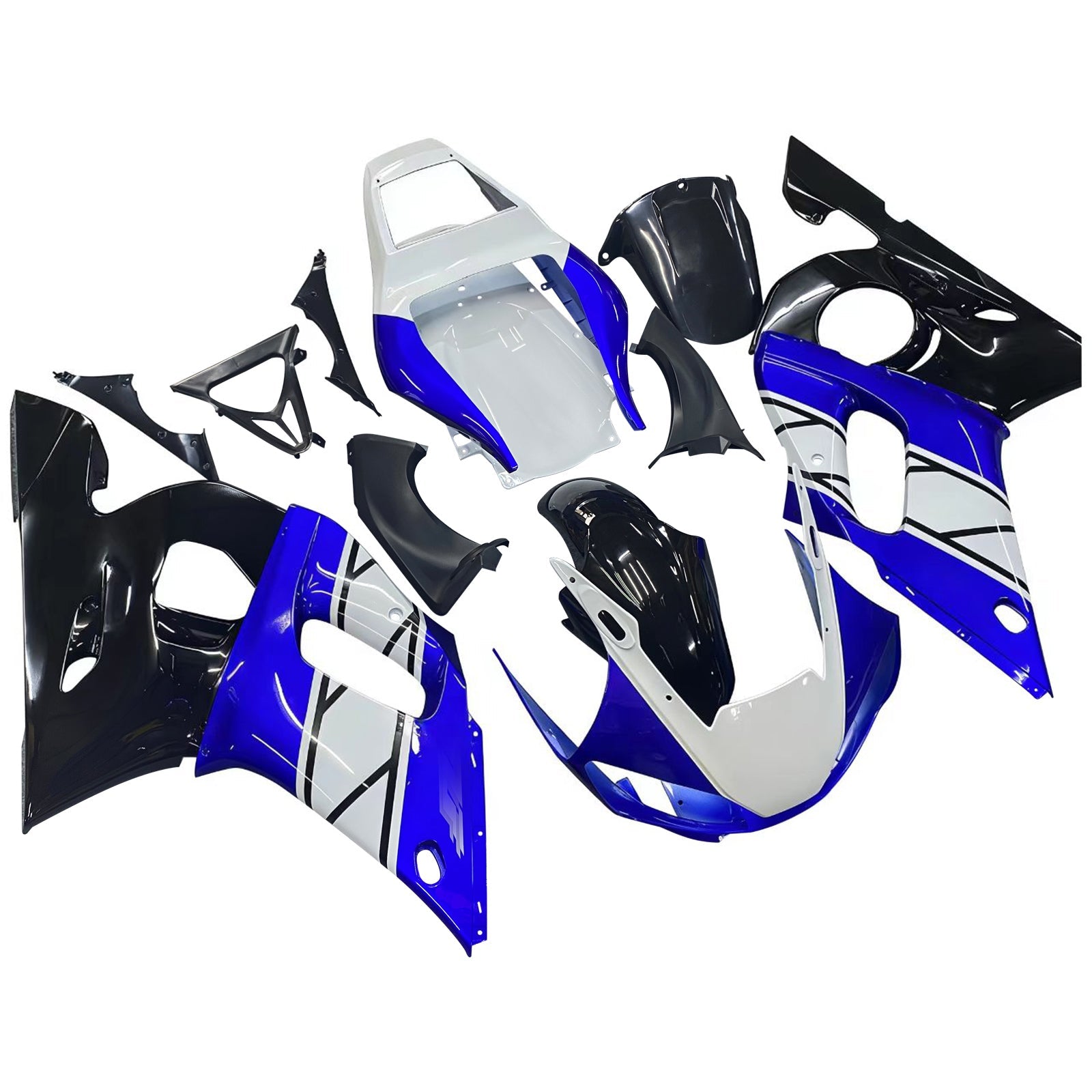 페어링 1998-2002 야마하 YZF-R6 블루 블랙 챔피언스 R6