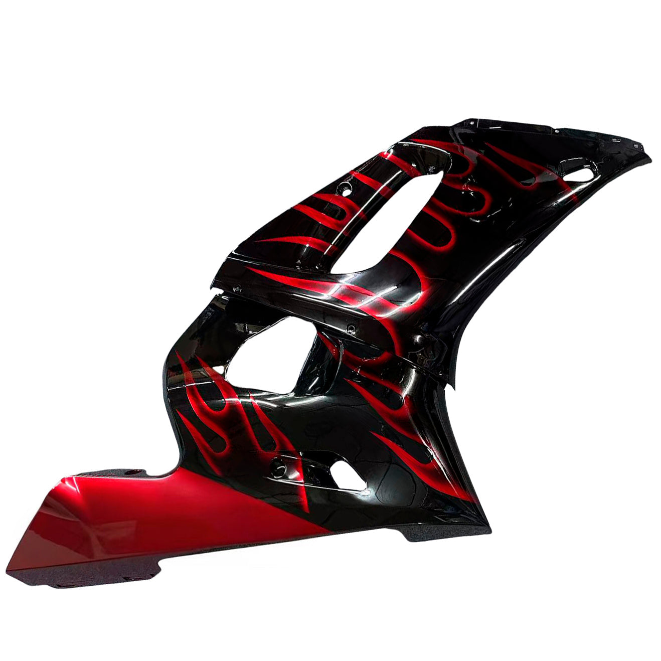 Fairingsr 1998-2002 Yamaha YZF-R6 Black & Red Flame R6 Generic