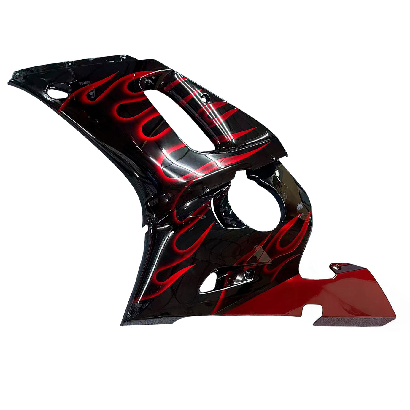 Fairingsr 1998-2002 Yamaha YZF-R6 Black & Red Flame R6 Generic