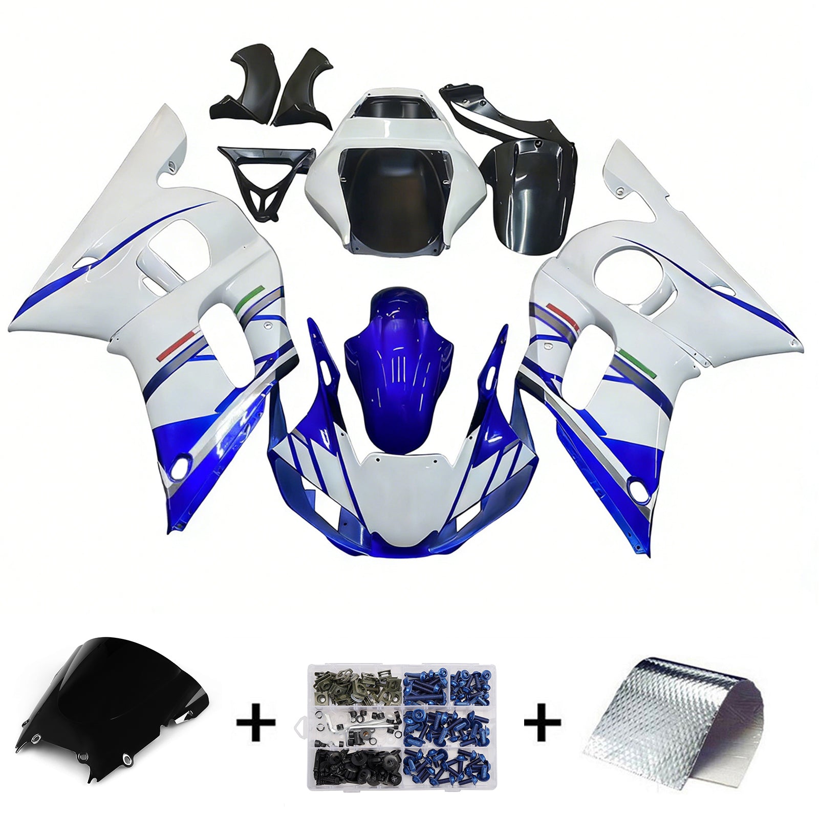 Yamaha YZF 600 R6 1998-2002 Fairing Kit Bodywork Plastic ABS