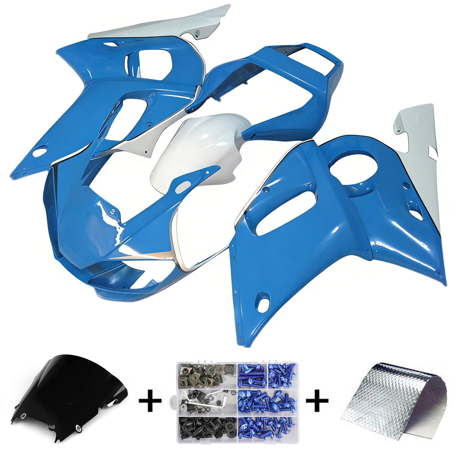 Yamaha YZF 600 R6 1998-2002 Fairing Kit Bodywork Plastic ABS