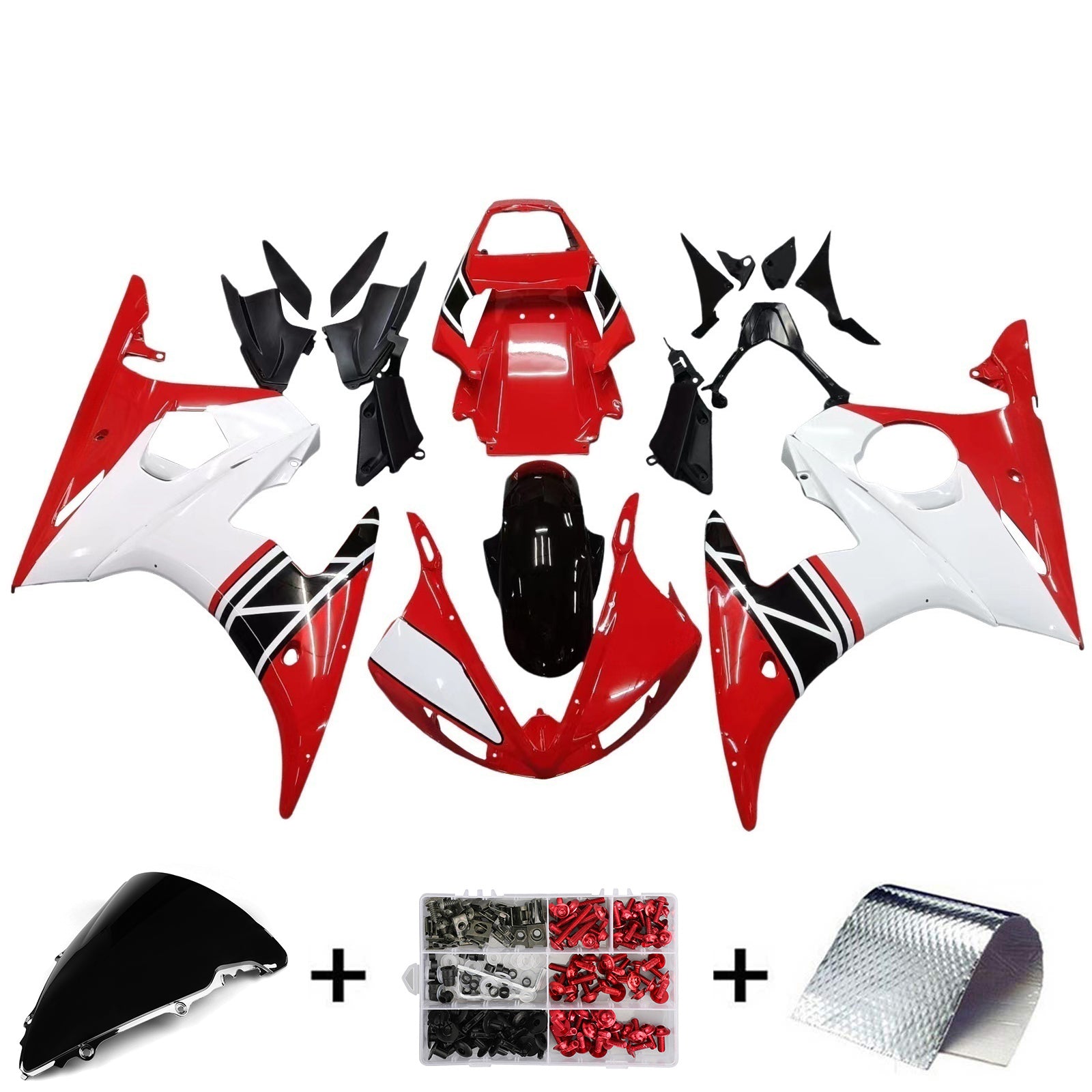 Injection Fairing Kit Bodywork For Yamaha YZF 600 R6 2003-2004 R6S 2006-2009