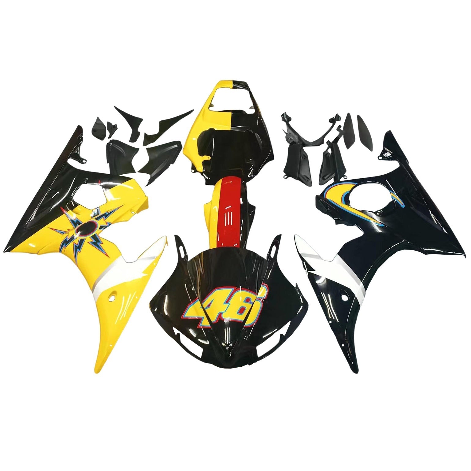 Injection Fairing Kit Bodywork For Yamaha YZF 600 R6 2003-2004 R6S 2006-2009