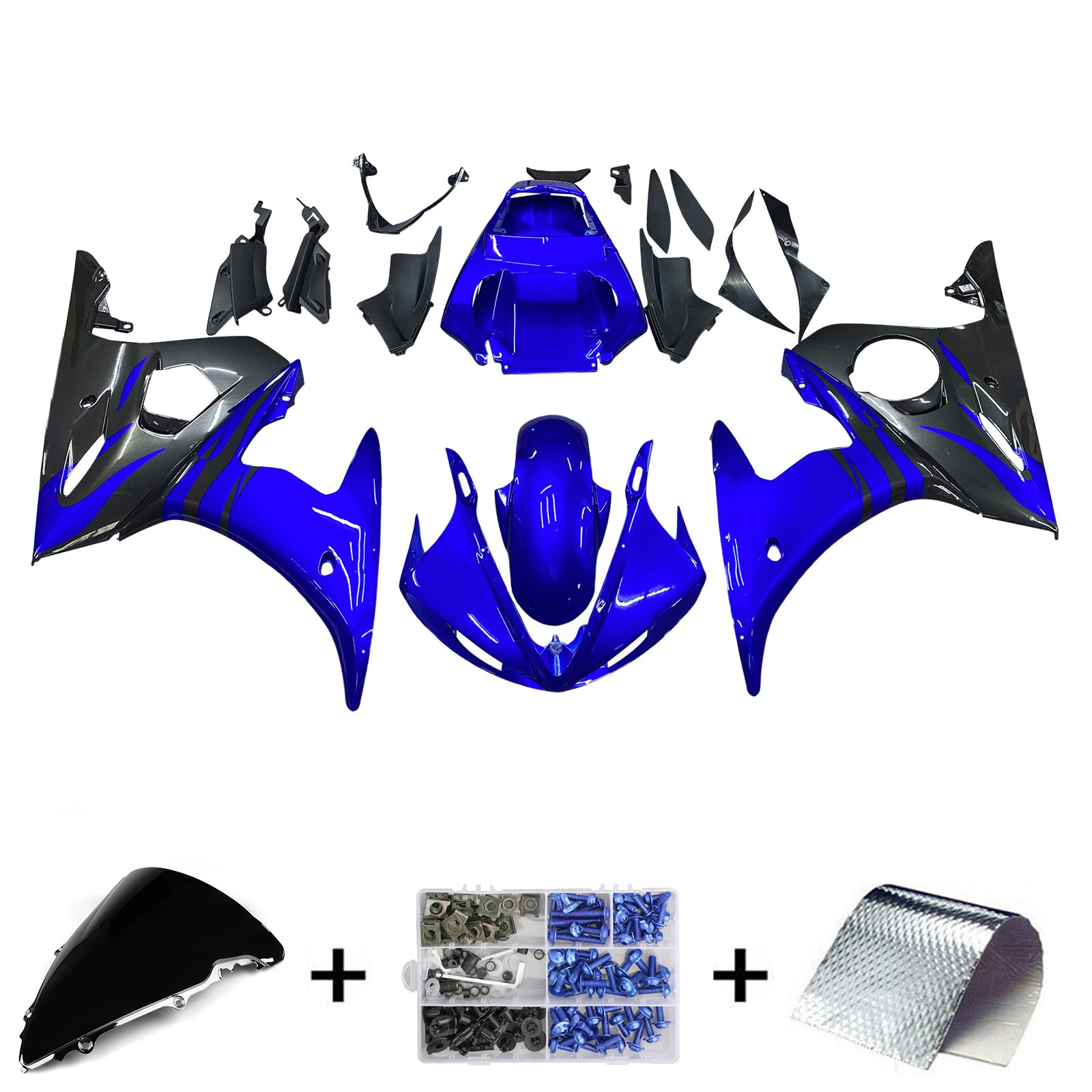 Injection Fairing Kit Bodywork For Yamaha YZF 600 R6 2003-2004 R6S 2006-2009