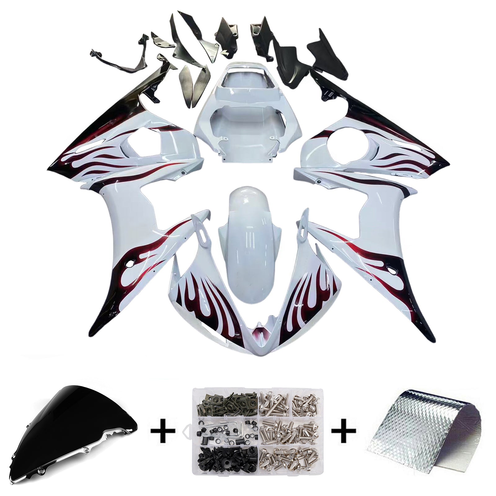 Injection Fairing Kit Bodywork For Yamaha YZF 600 R6 2003-2004 R6S 2006-2009