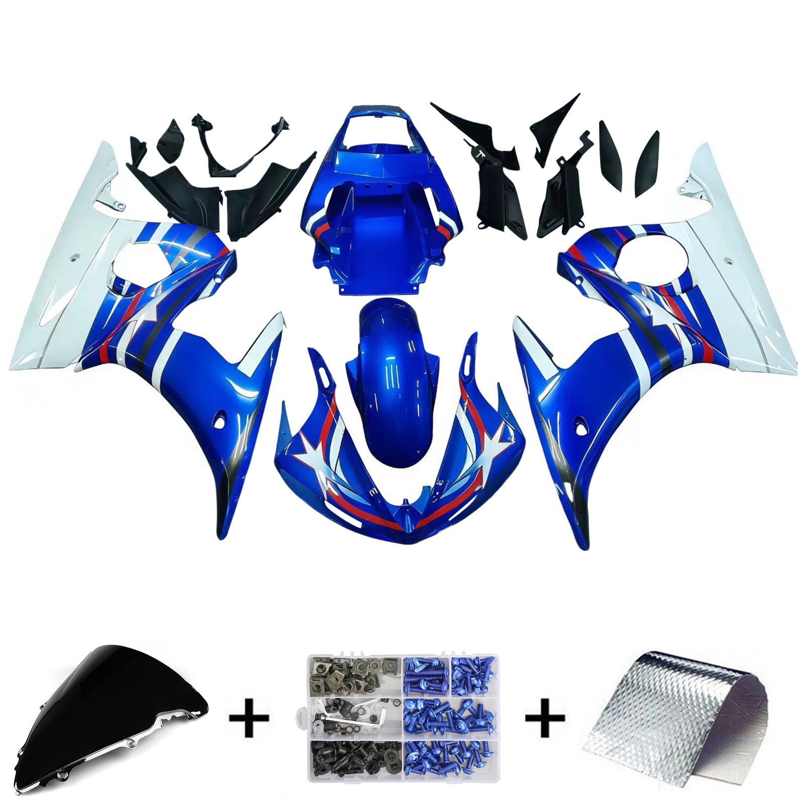 Injection Fairing Kit Bodywork For 2003-2004 Yamaha R6 & 2006-2009 YZF R6S