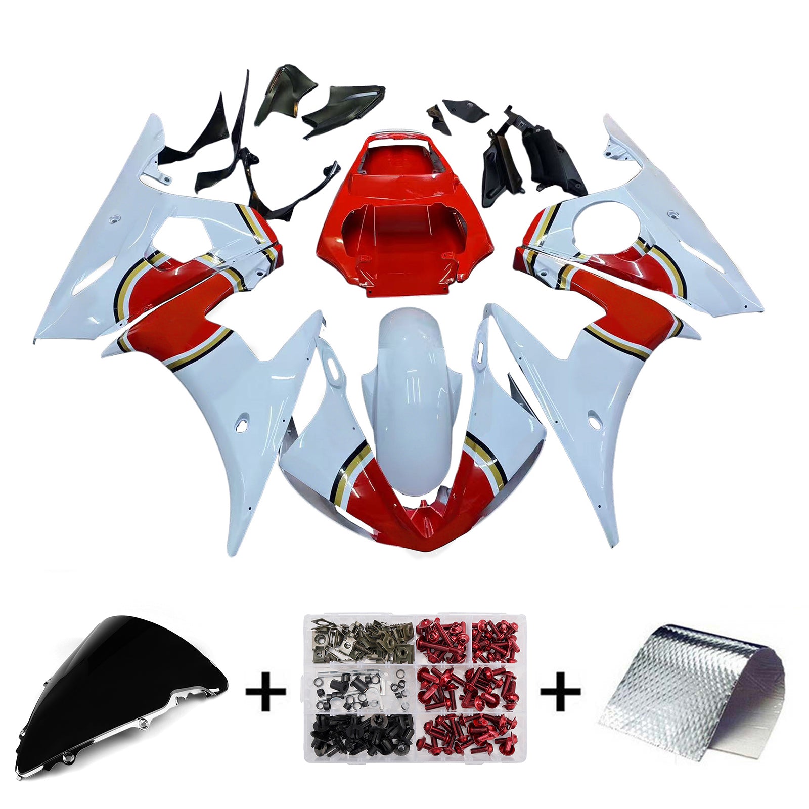 Injection Fairing Kit Bodywork For Yamaha YZF 600 R6 2003-2004 R6S 2006-2009