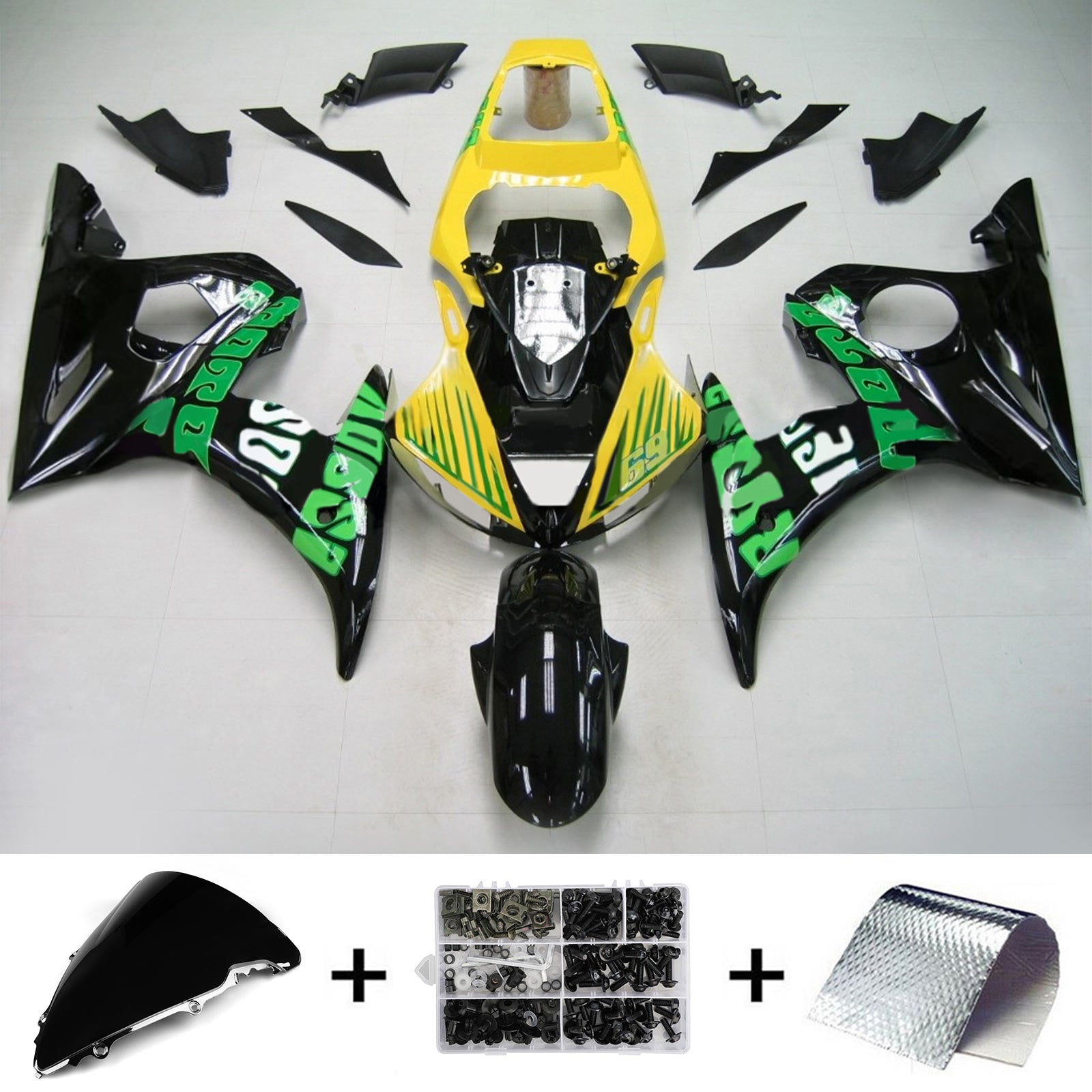 Fairing Kit For Yamaha YZF 600 R6 2003-2004 R6S 2006-2009