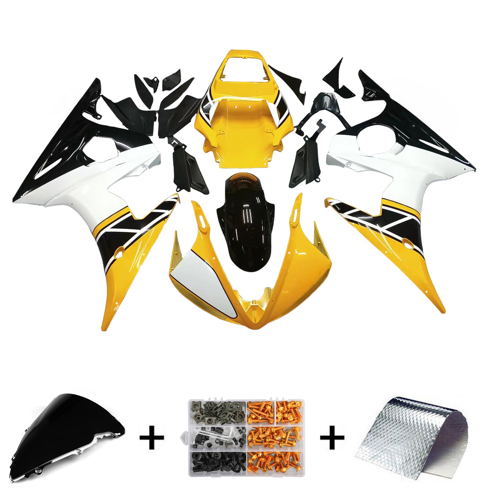Injection Fairing Kit Bodywork Plastic ABS fit For Yamaha YZF 600 R6 2005