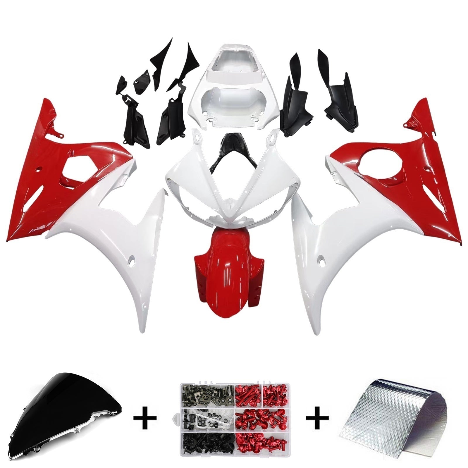 Injection Fairing Kit Bodywork Plastic ABS fit For Yamaha YZF 600 R6 2005