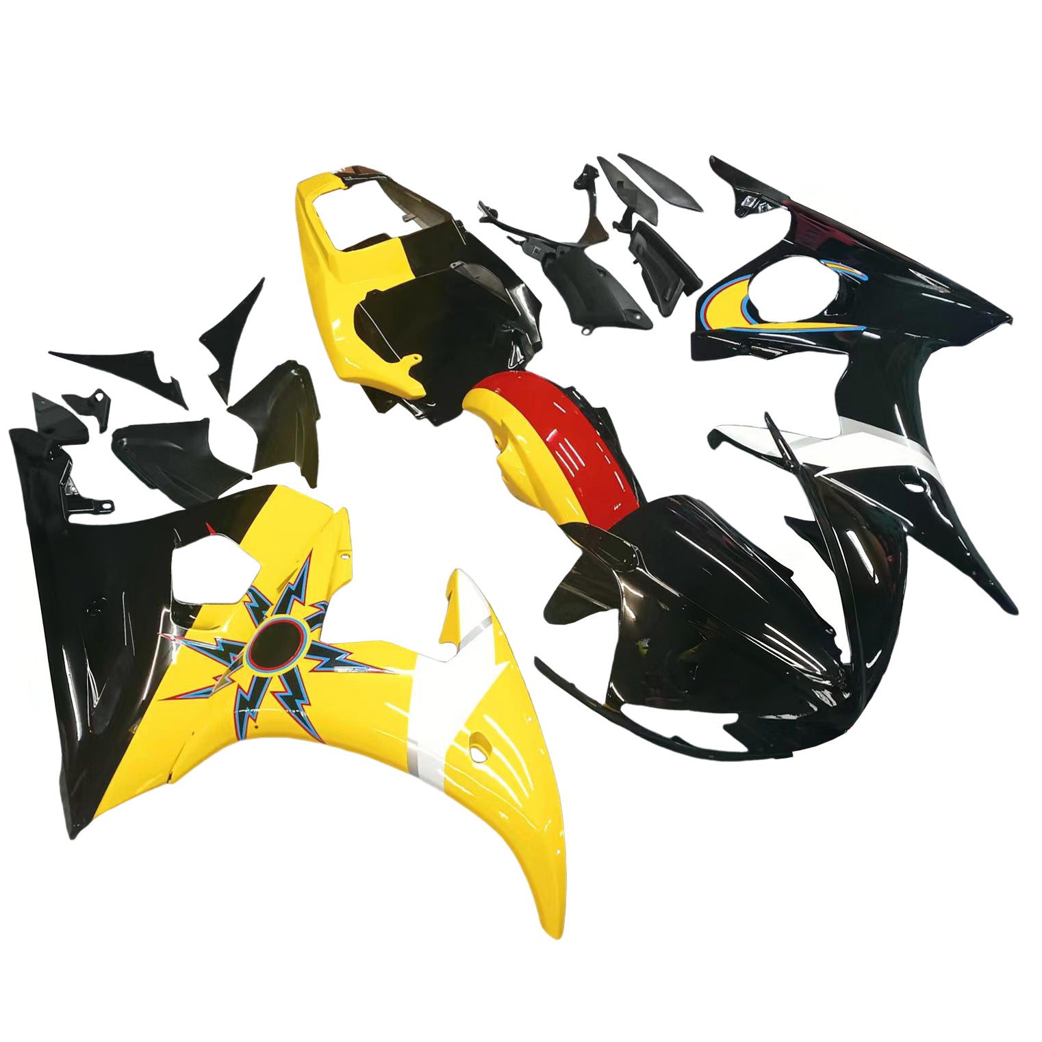 Injection Fairing Kit Bodywork Plastic ABS fit For Yamaha YZF 600 R6 2005