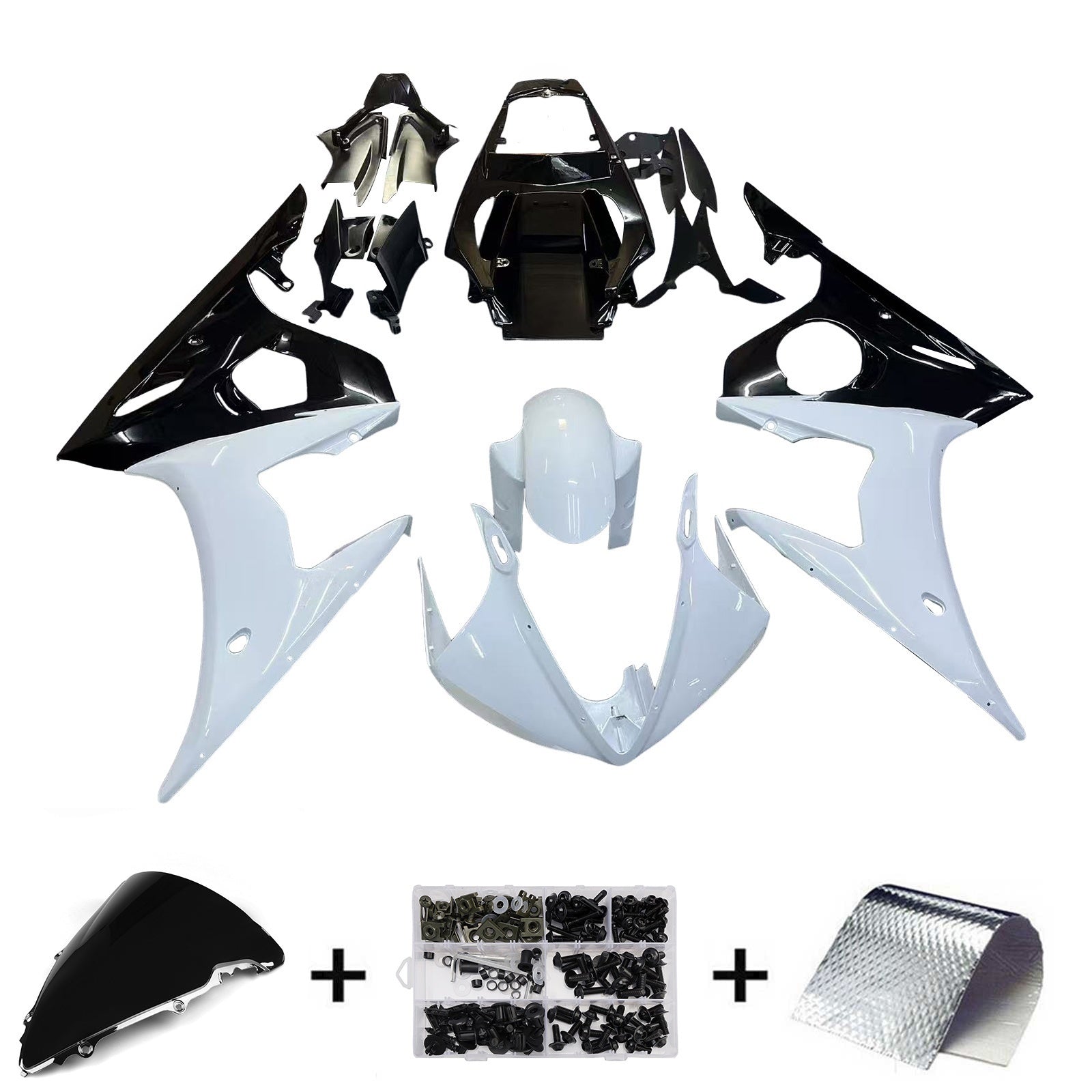 Injection Fairing Kit Bodywork Plastic ABS fit For Yamaha YZF 600 R6 2005