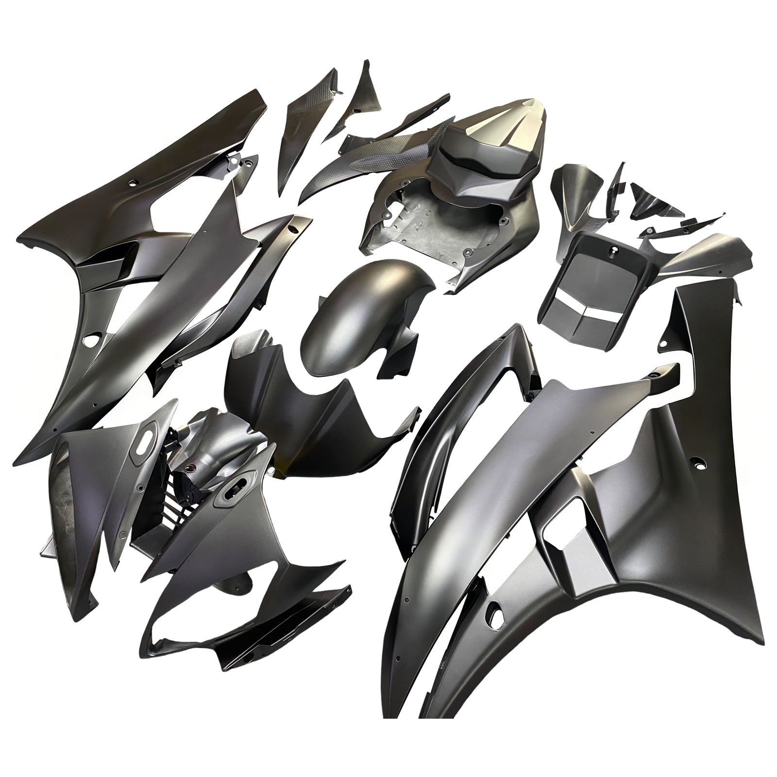 Fairings 2006-2007 Yamaha YZF-R6 Black Matte Bridgestone R6 Generic