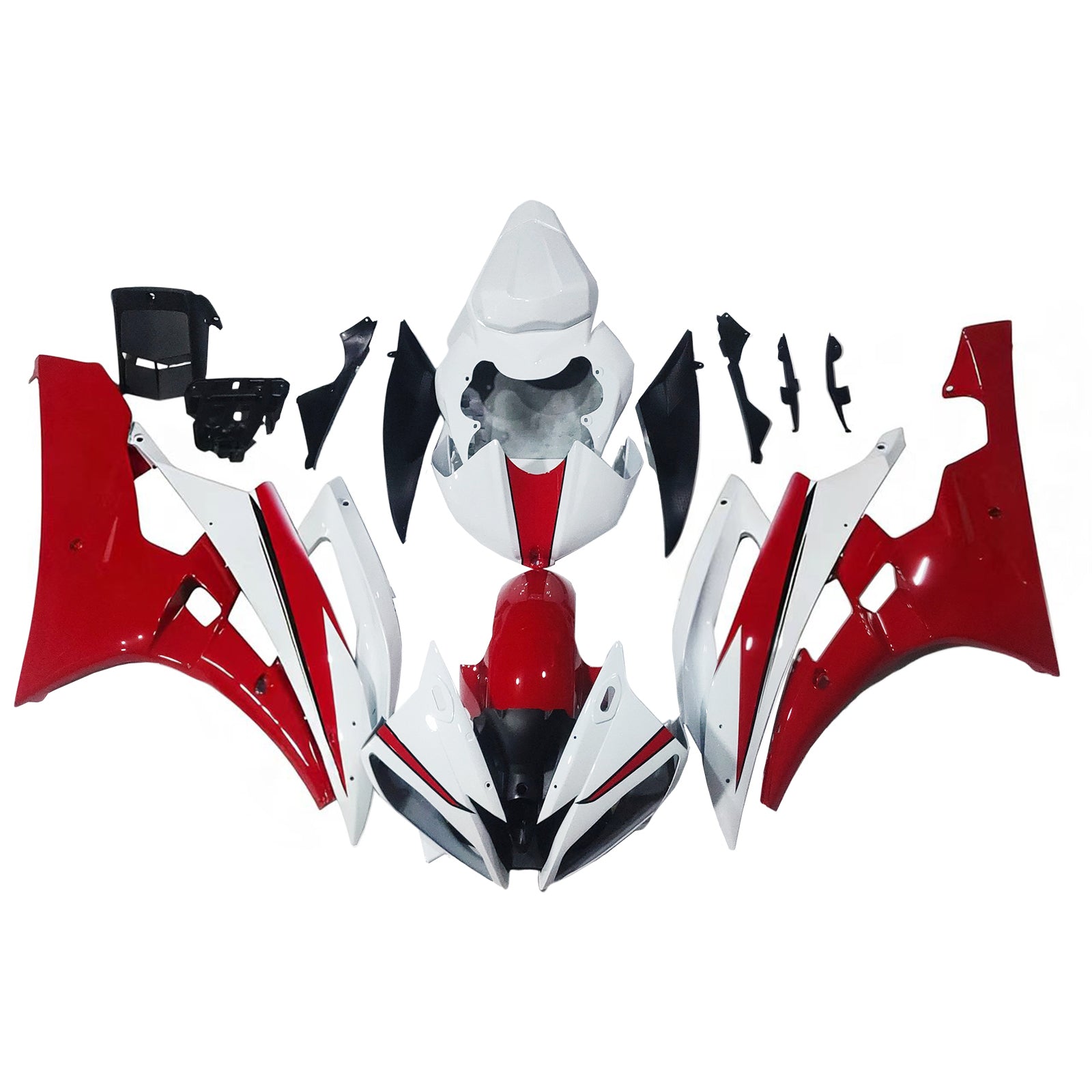 Fairings 2006-2007 Yamaha YZF-R6 White Red Michelin R6 Generic