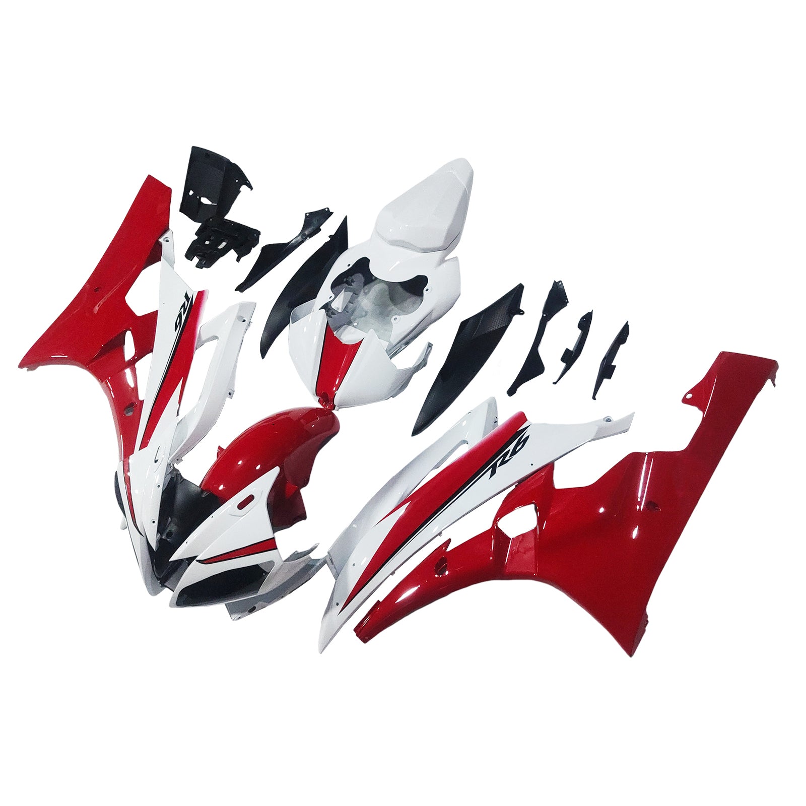 Fairings 2006-2007 Yamaha YZF-R6 White Red Michelin R6 Generic