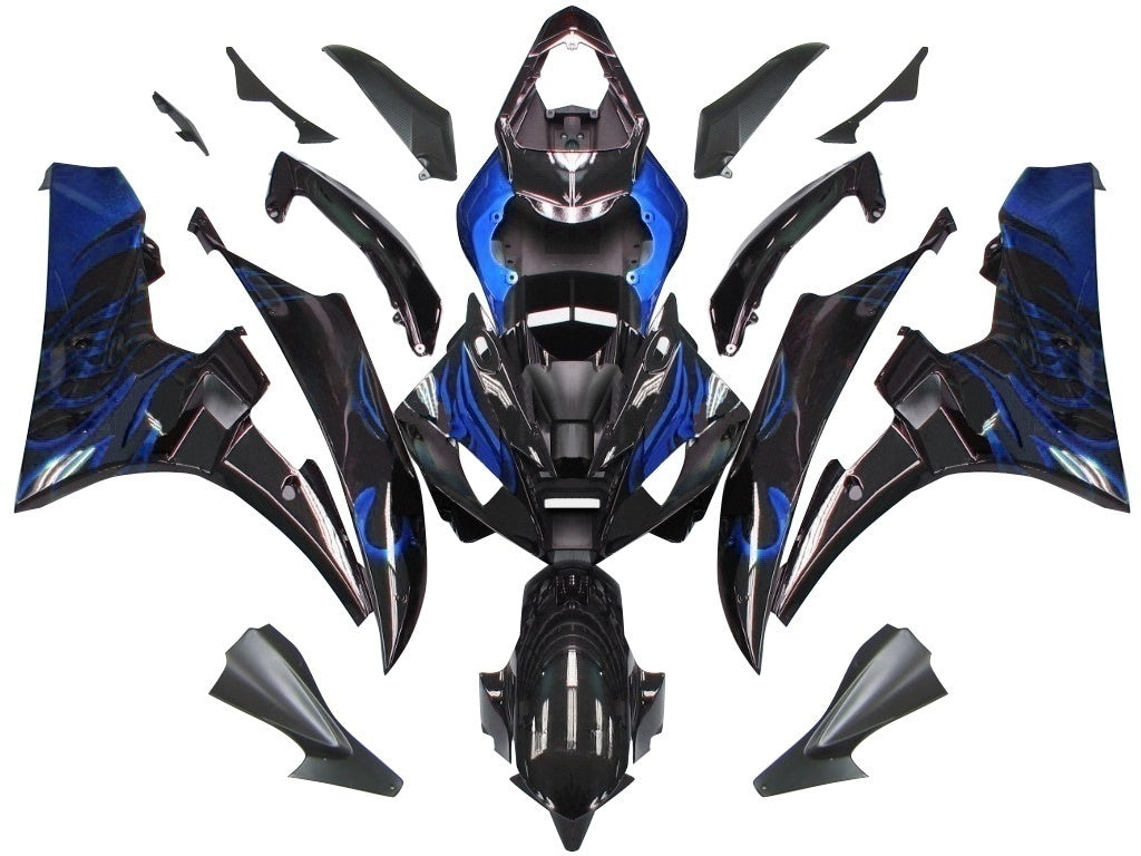 Fairings 2006-2007 Yamaha YZF-R6 Black & Blue Flame R6 Generic