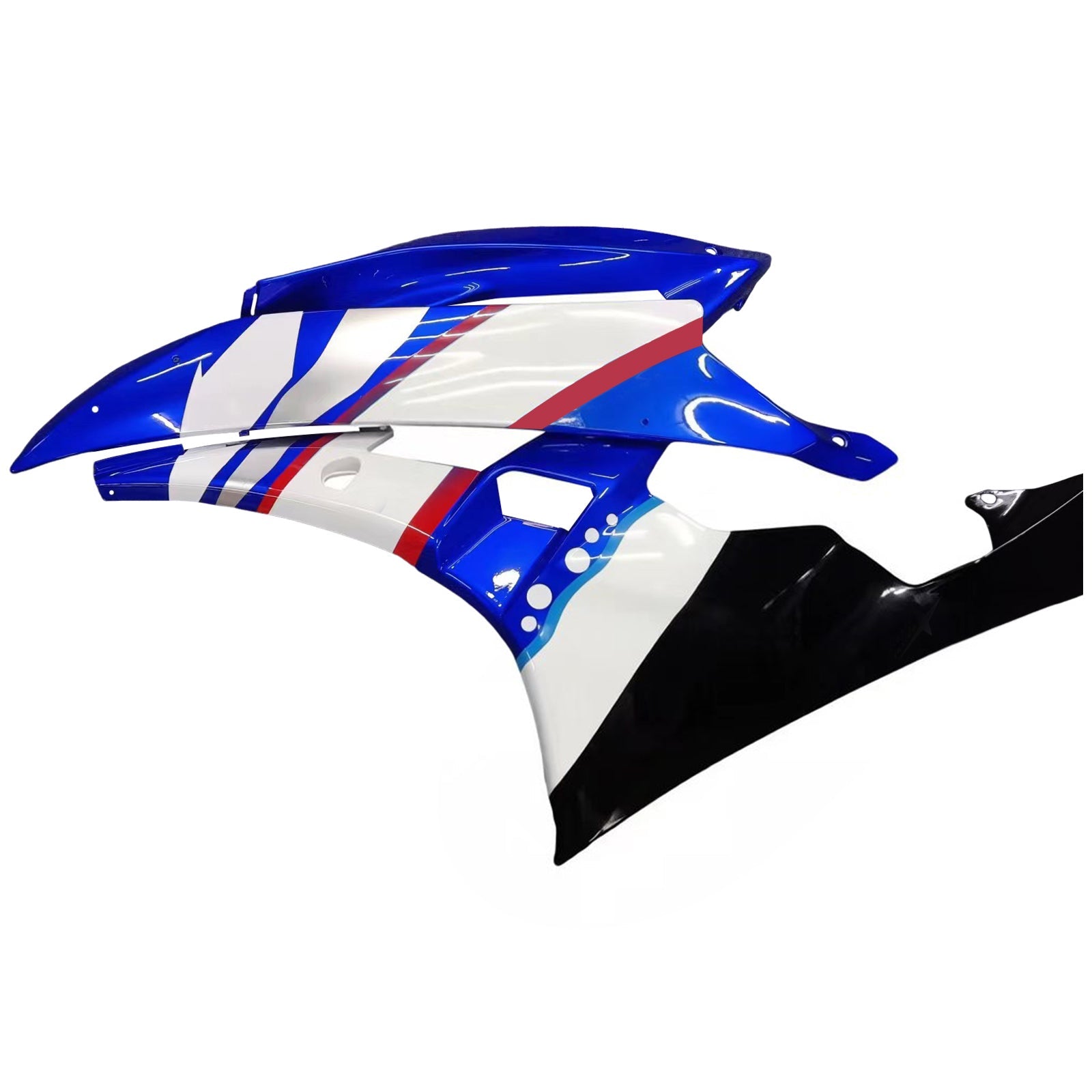 Carenados 2006-2007 Yamaha YZF-R6 Azul Negro Sterilgard R6 Genérico