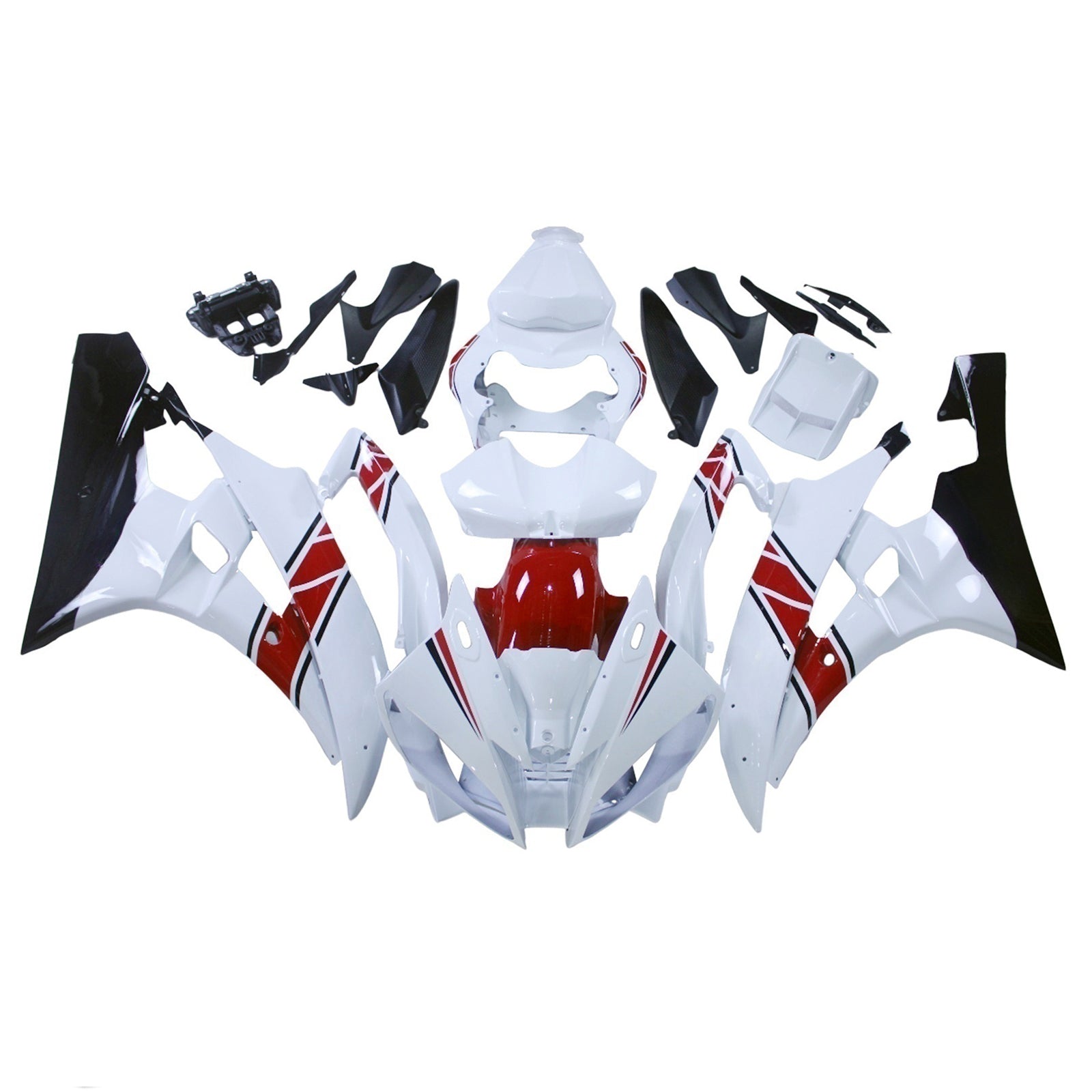 Fairings 2006-2007 Yamaha YZF-R6 White Red Black R6 Generic