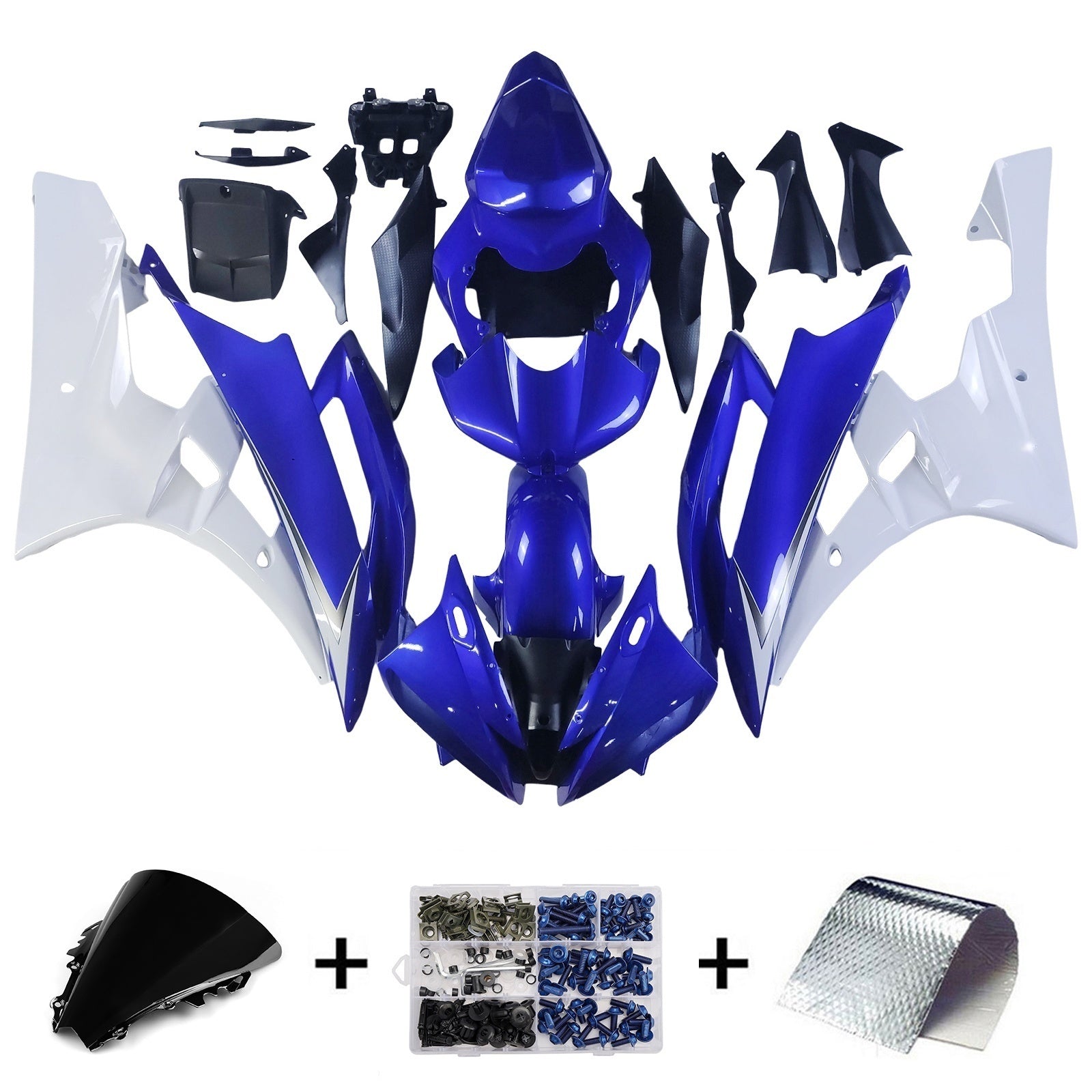 Fairings 2006-2007 Yamaha YZF-R6 Blue & White R6 Generic