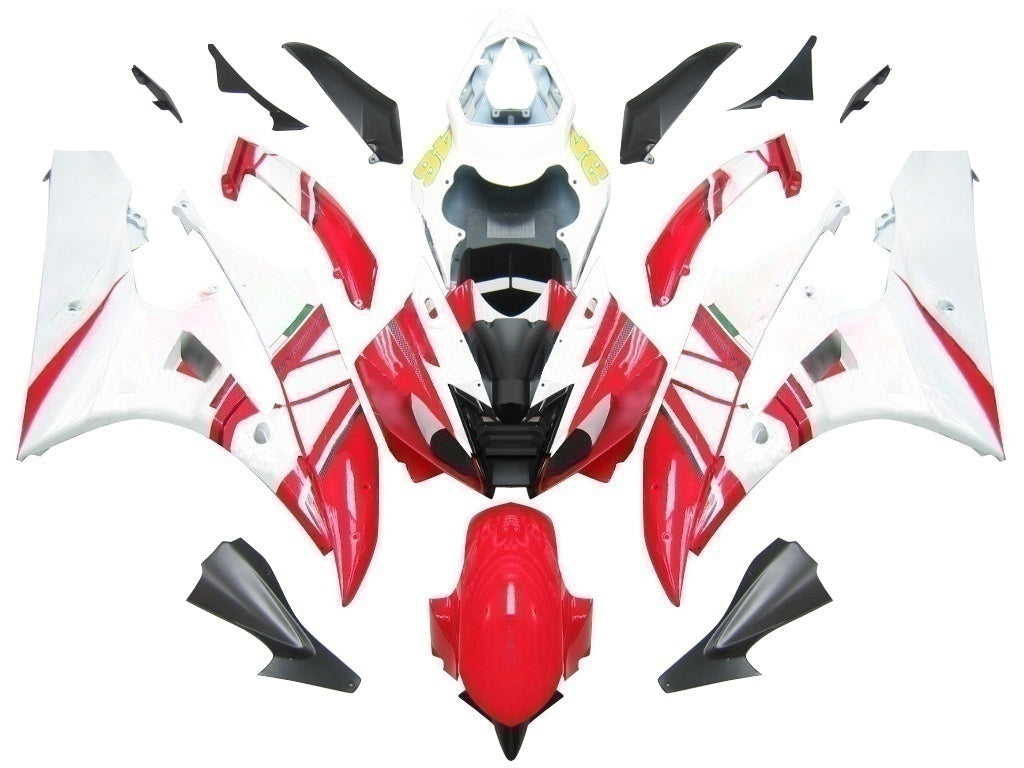 Fairings 2006-2007 Yamaha YZF-R6 White Red No.46 FIAT R6 Generic