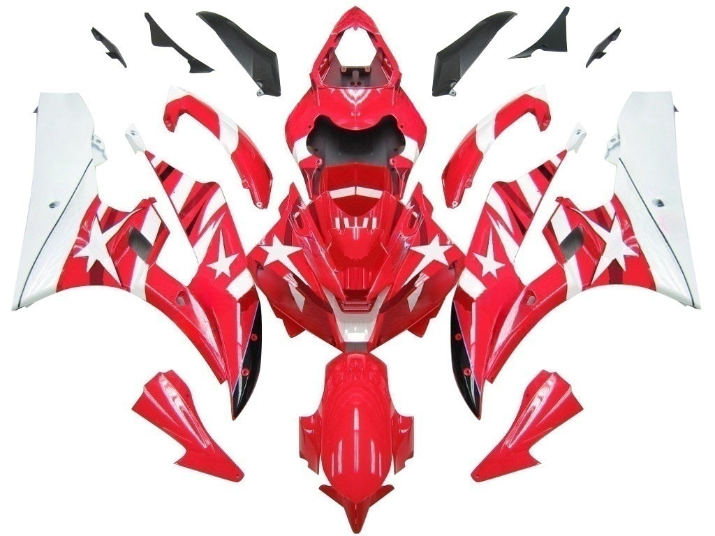 Fairings 2006-2007 Yamaha YZF-R6 Red White Star FIAT R6 Generic