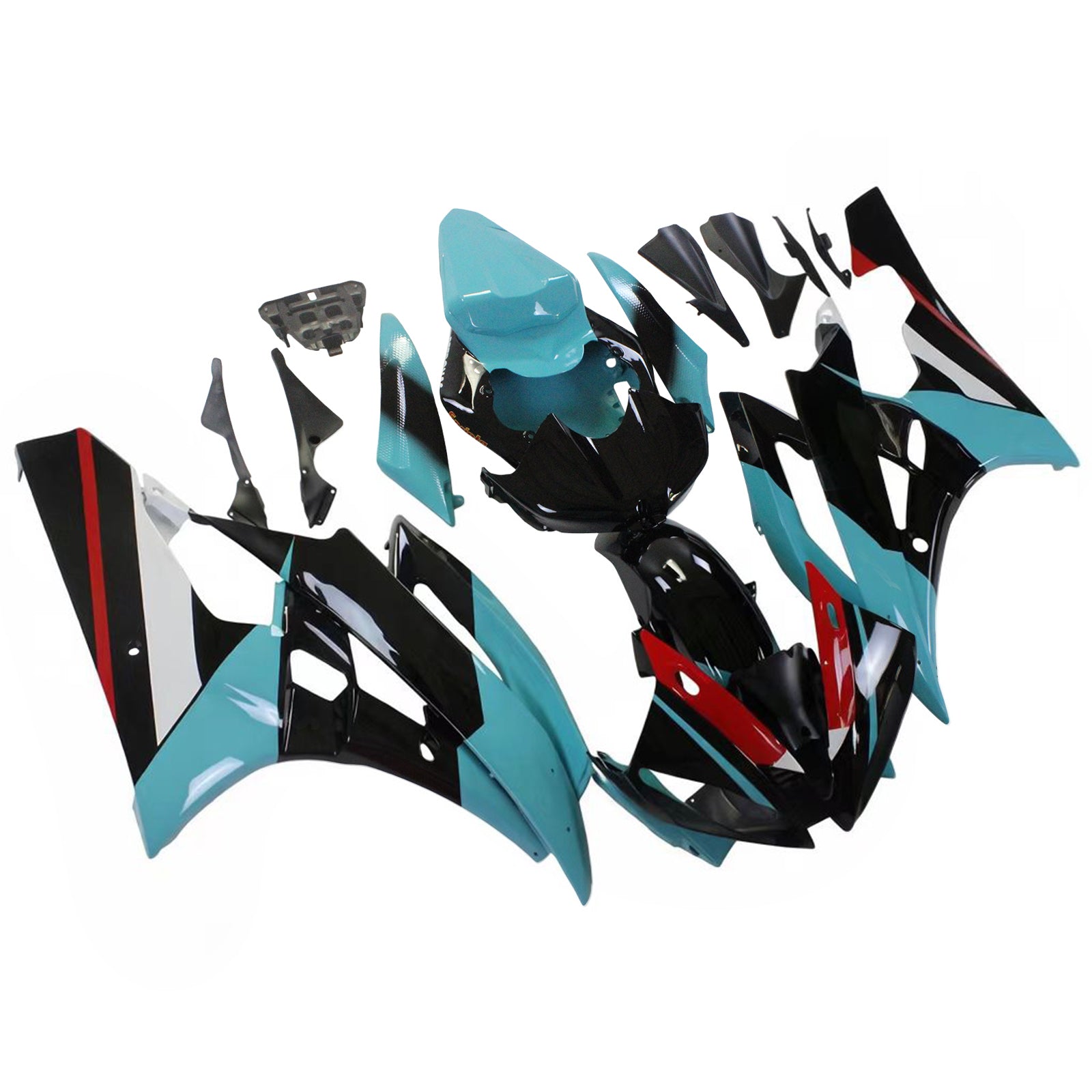 야마하 YZF 600 R6 2006-2007 페어링 키트 차체 플라스틱 ABS