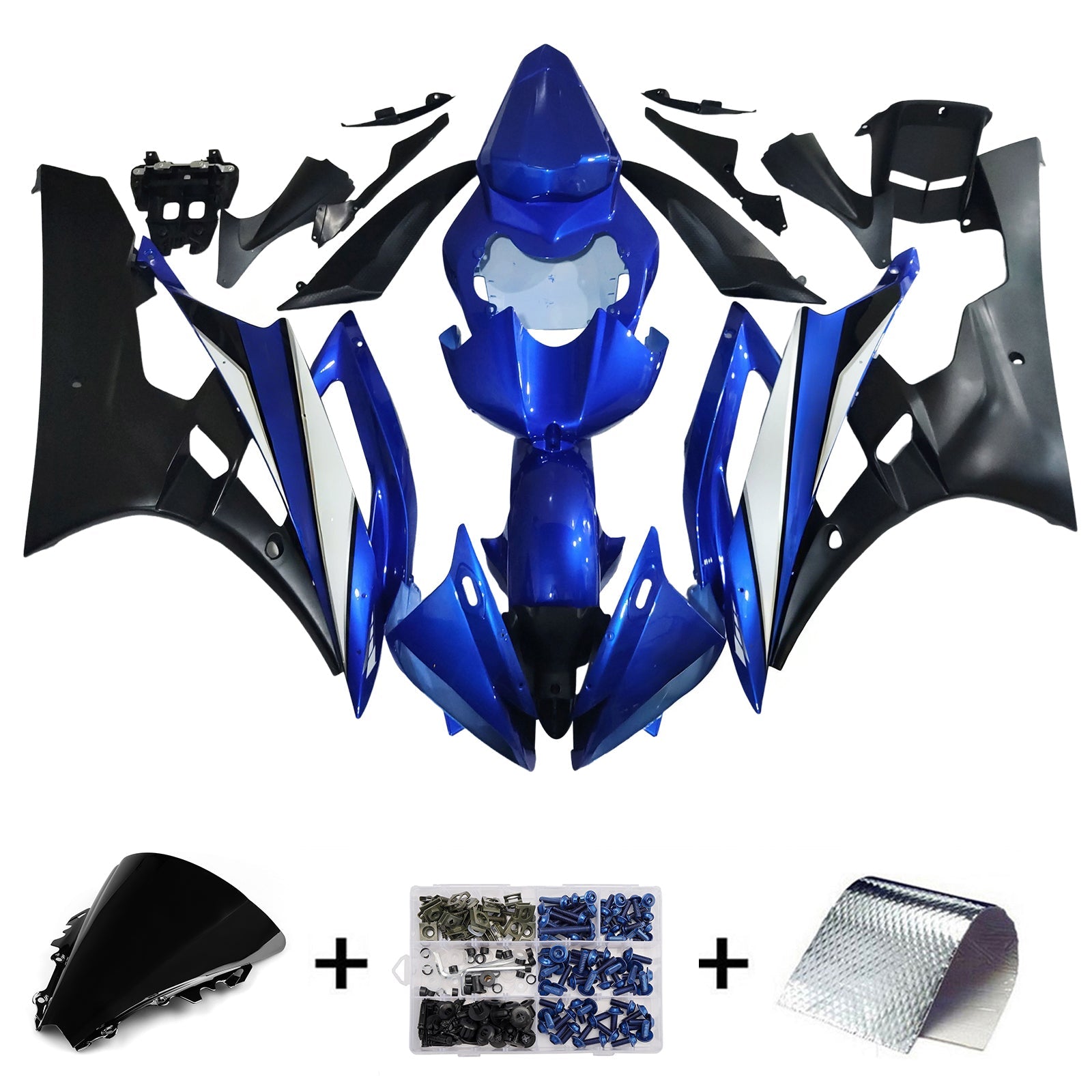 Yamaha YZF 600 R6 2006-2007 Fairing Kit Bodywork Plastic ABS