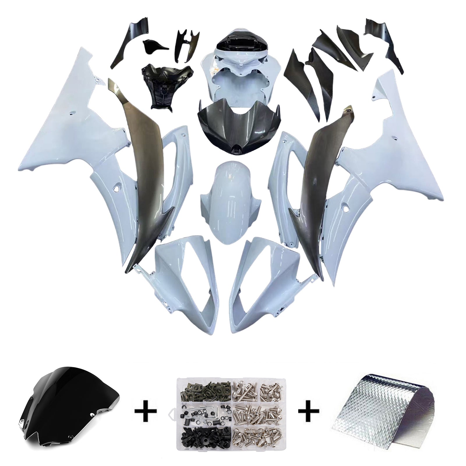 Yamaha YZF 600 R6 2008-2016 Fairing Kit Bodywork Plastic ABS