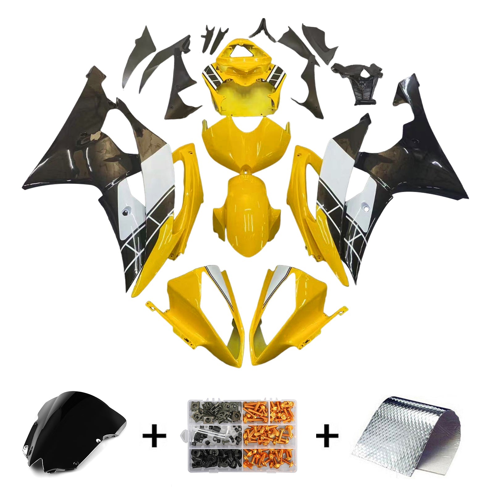 Yamaha YZF 600 R6 2008-2016 Fairing Kit Bodywork Plastic ABS