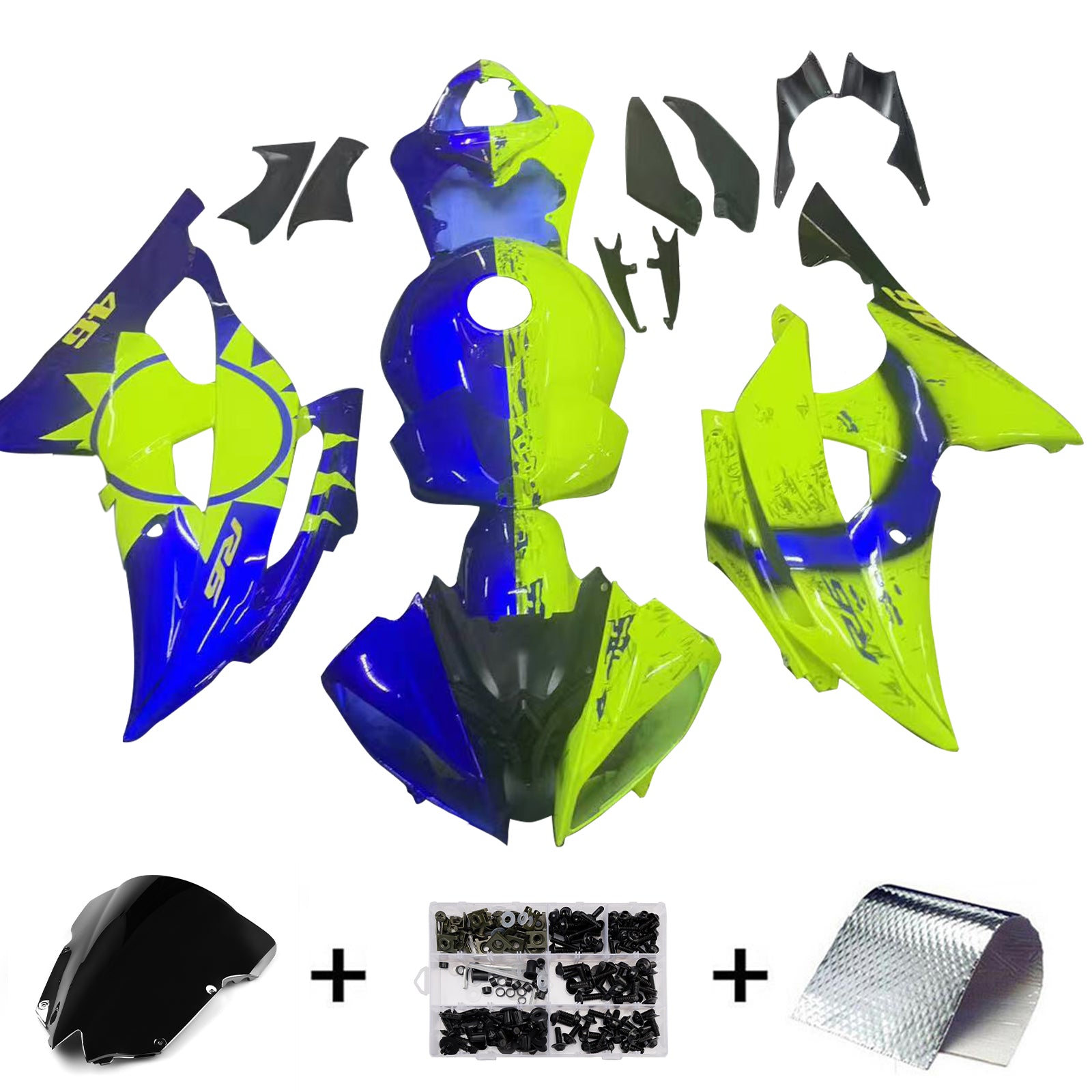 Yamaha YZF 600 R6 2008-2016 Fairing Kit Bodywork Plastic ABS