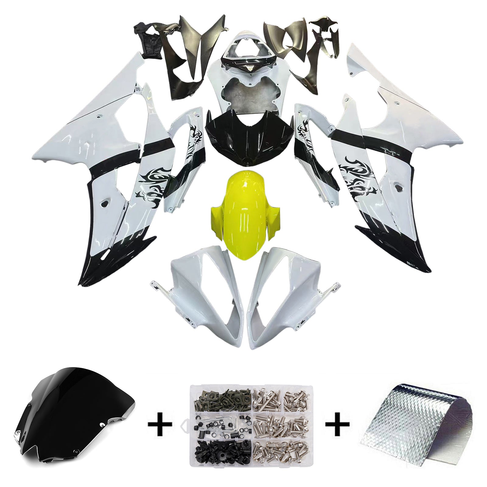 Yamaha YZF 600 R6 2008-2016 Fairing Kit Bodywork Plastic ABS