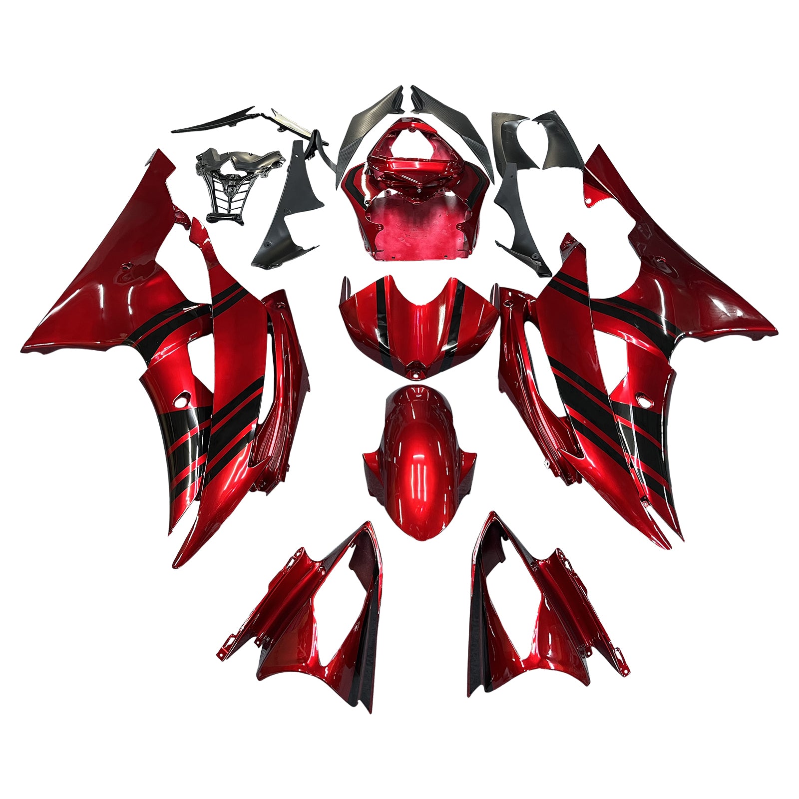 Injection Fairing Kit Bodywork Plastic ABS fit For Yamaha YZF 600 R6 2008-2016