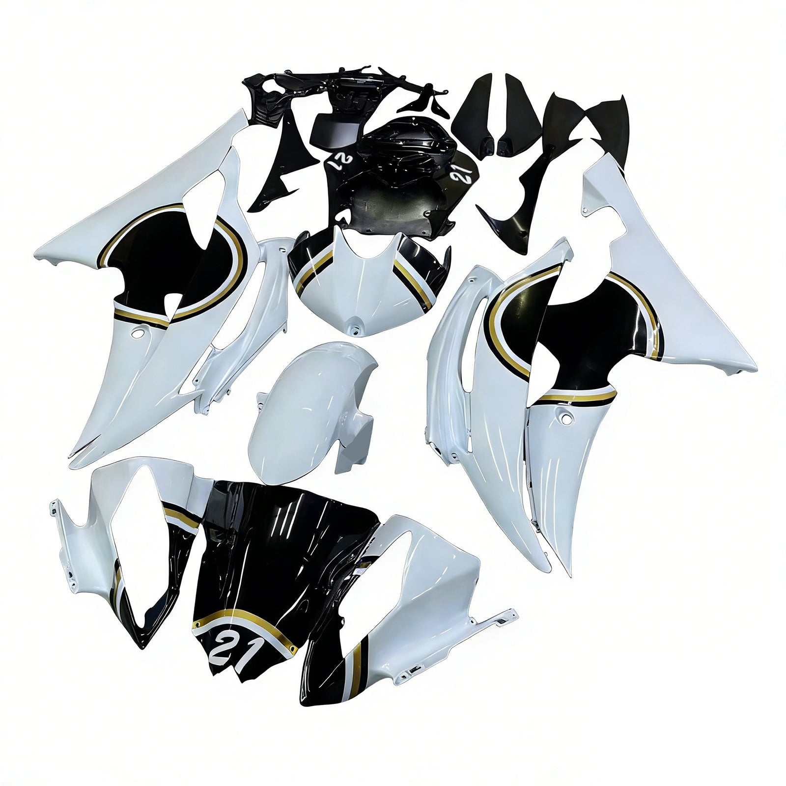 Yamaha YZF 600 R6 2008-2016 Fairing Kit Bodywork Plastic ABS