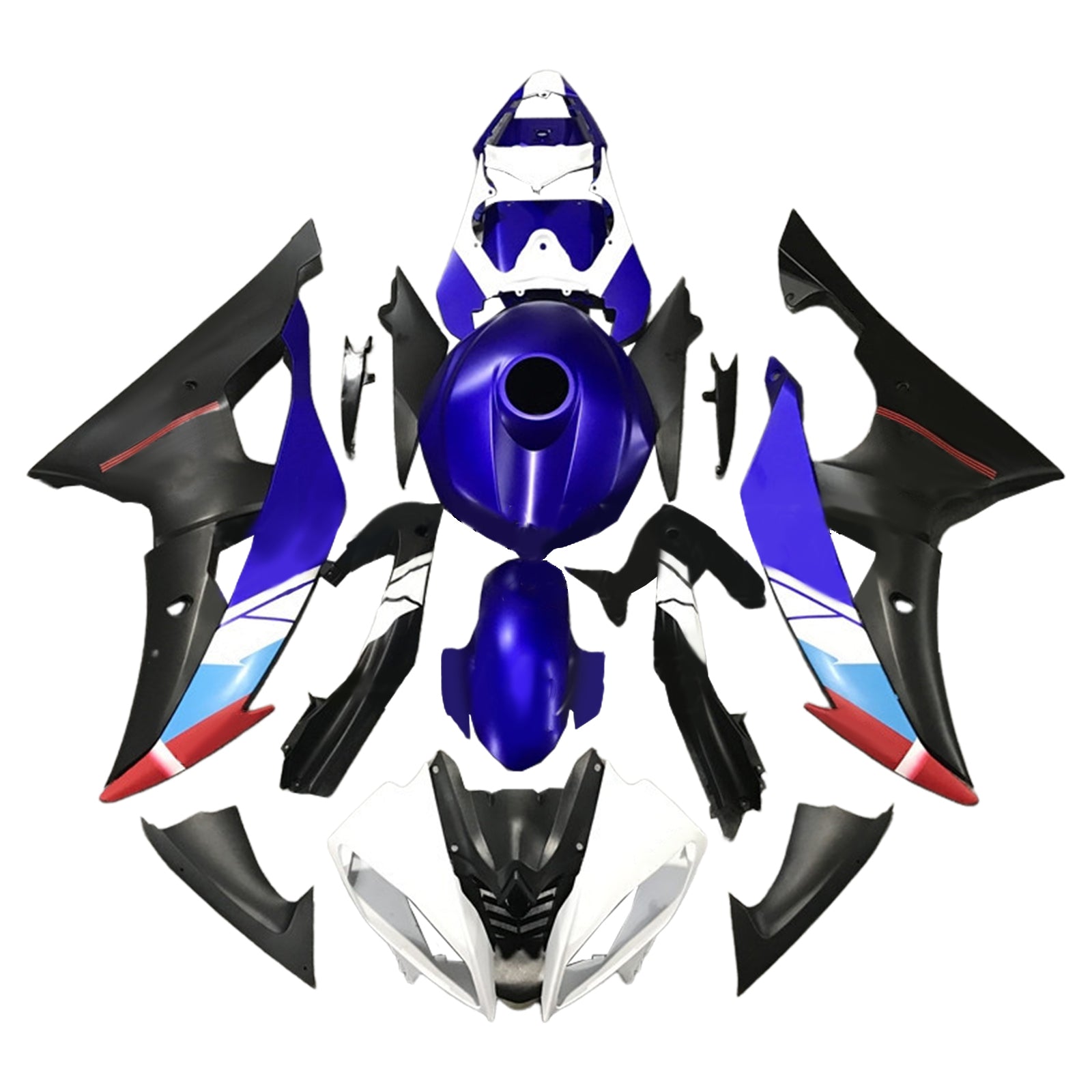 Yamaha YZF 600 R6 2008-2016 Fairing Kit Bodywork Plastic ABS