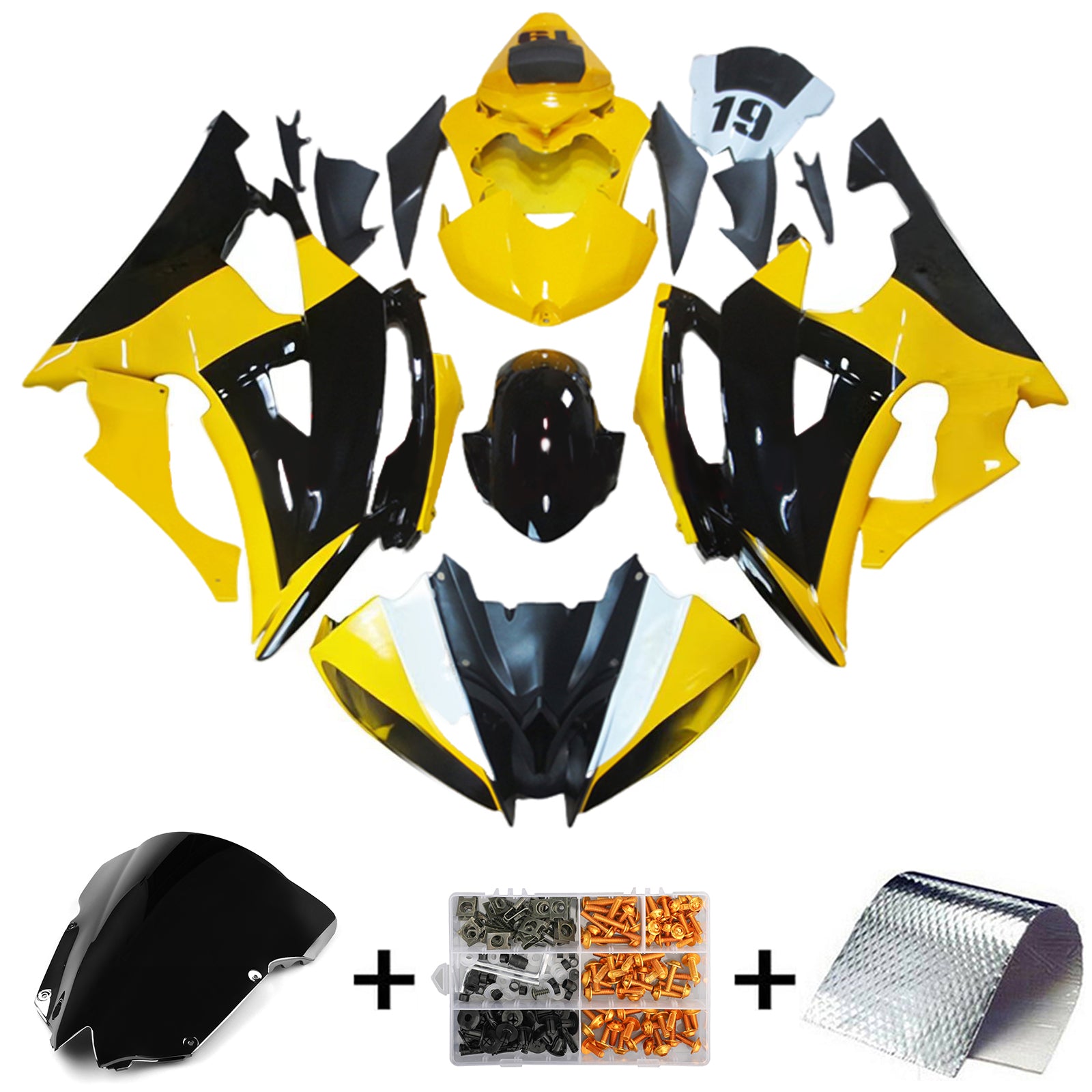 Yamaha YZF 600 R6 2008-2016 Fairing Kit Bodywork Plastic ABS