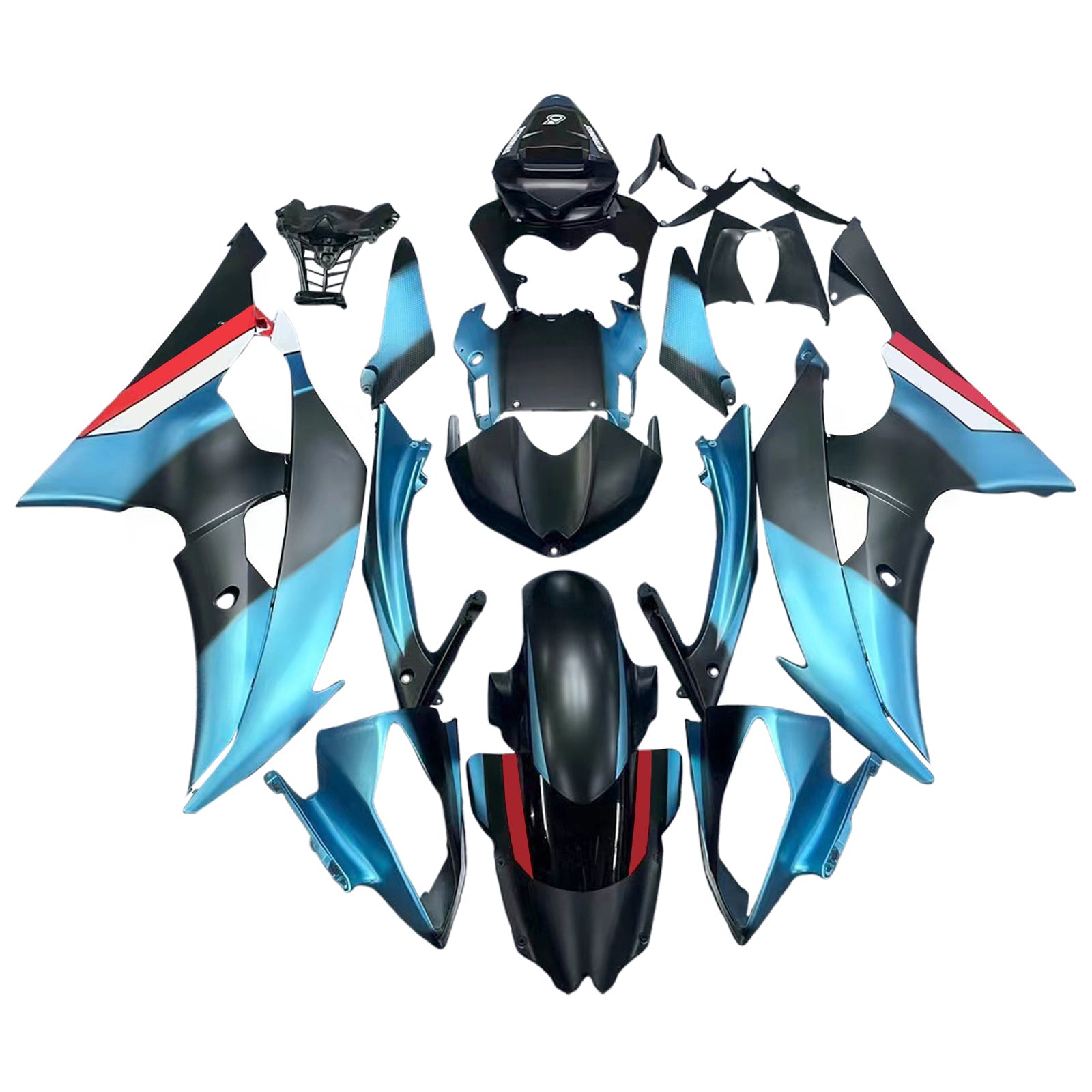 Yamaha YZF 600 R6 2008-2016 Fairing Kit Bodywork Plastic ABS